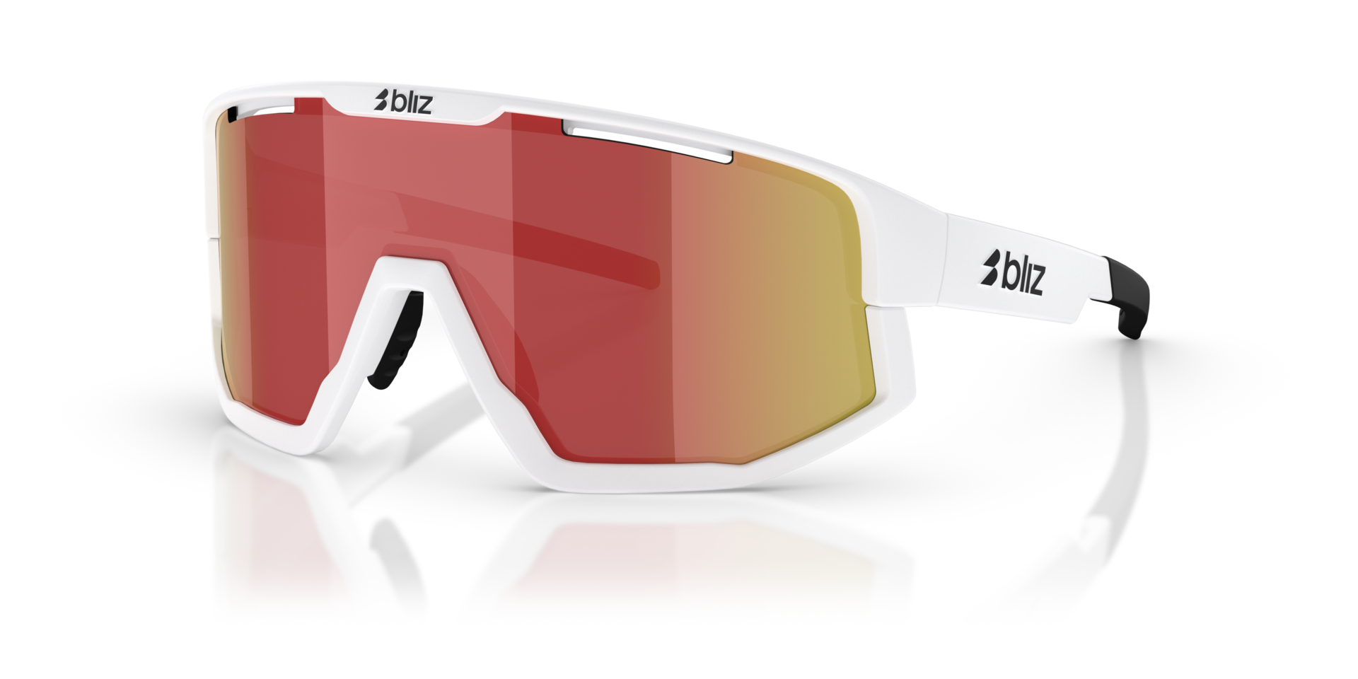 Fusion Weiß KunststoffSunglass Frames von B24, Dreiviertelansicht