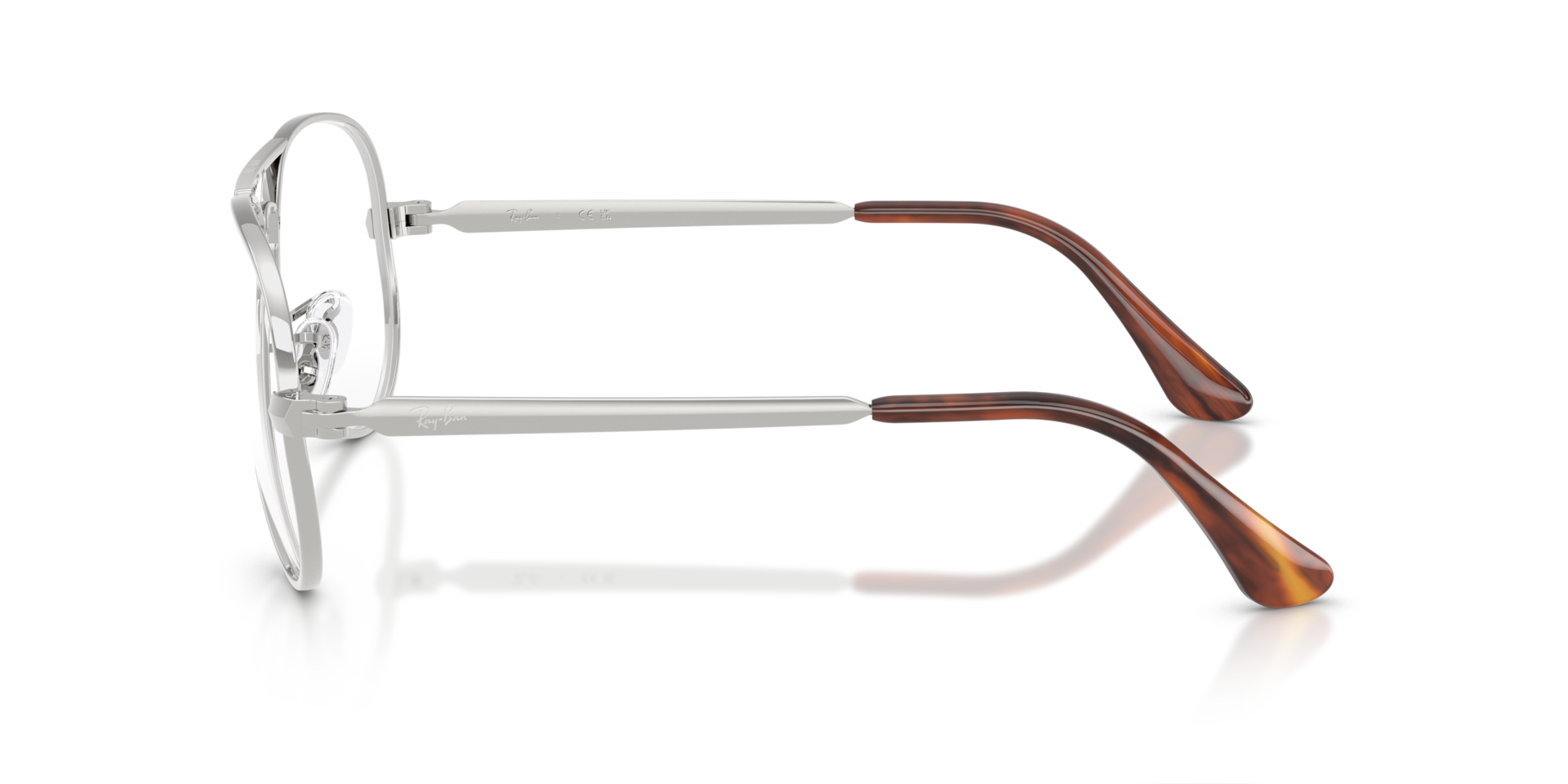 RB3925V Silber MetallEyeglass Frames von B24, Seitenansicht