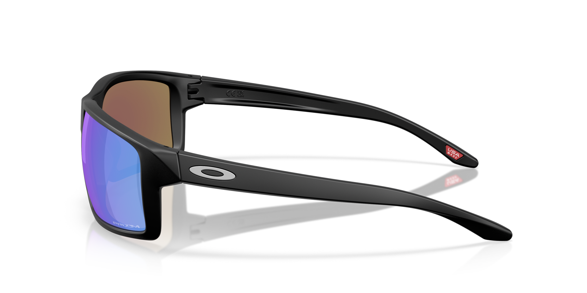 Gibston XL Matt Schwarz KunststoffSunglass Frames von B24, Seitenansicht