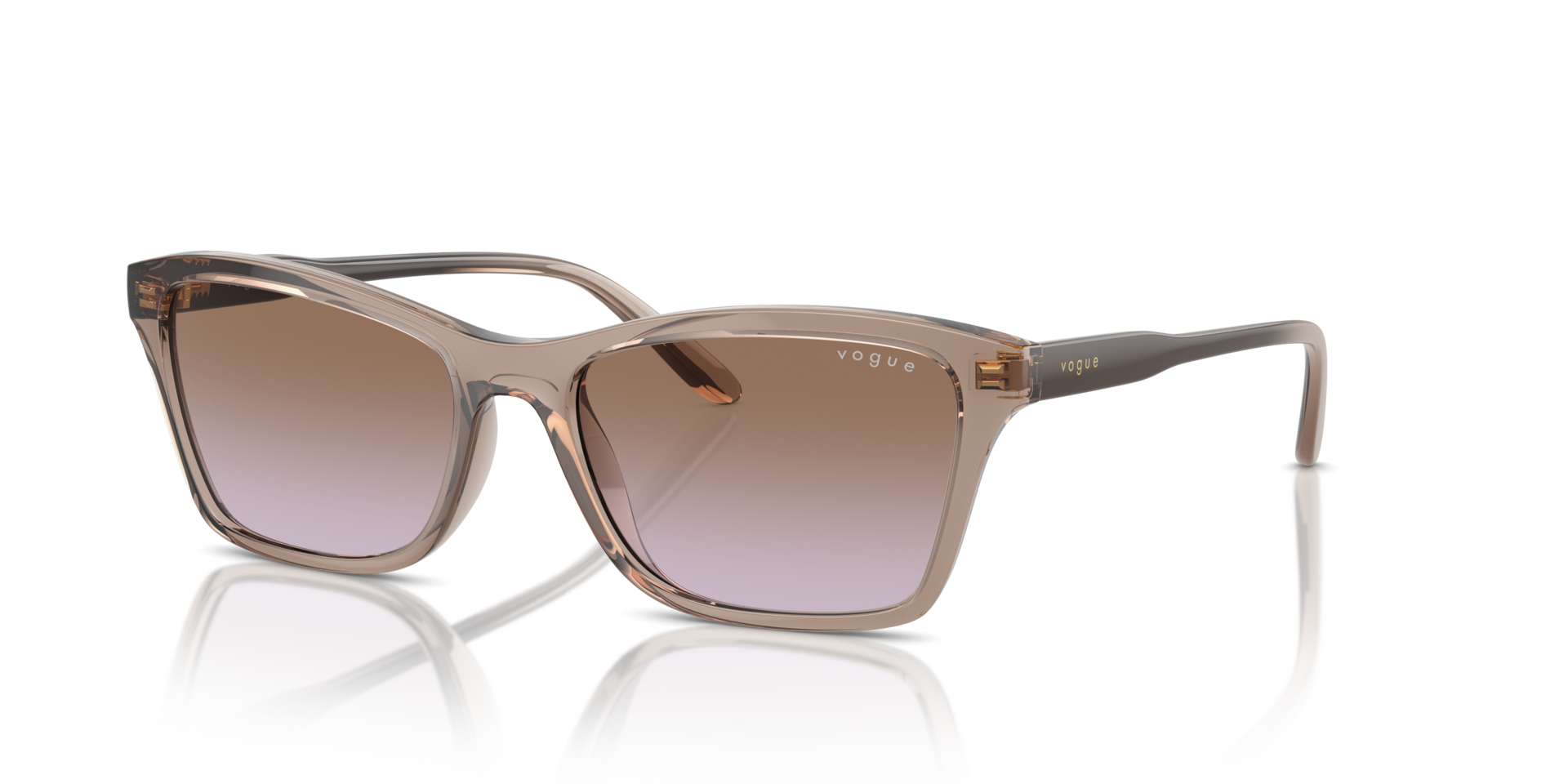 VO5551S Braun transparent KunststoffSunglass Frames von B24, Dreiviertelansicht