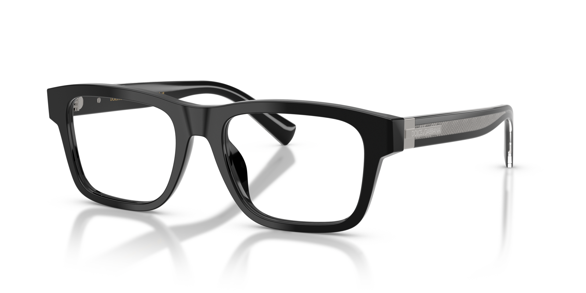 DG3446 Schwarz AcetatEyeglass Frames von B24, Dreiviertelansicht