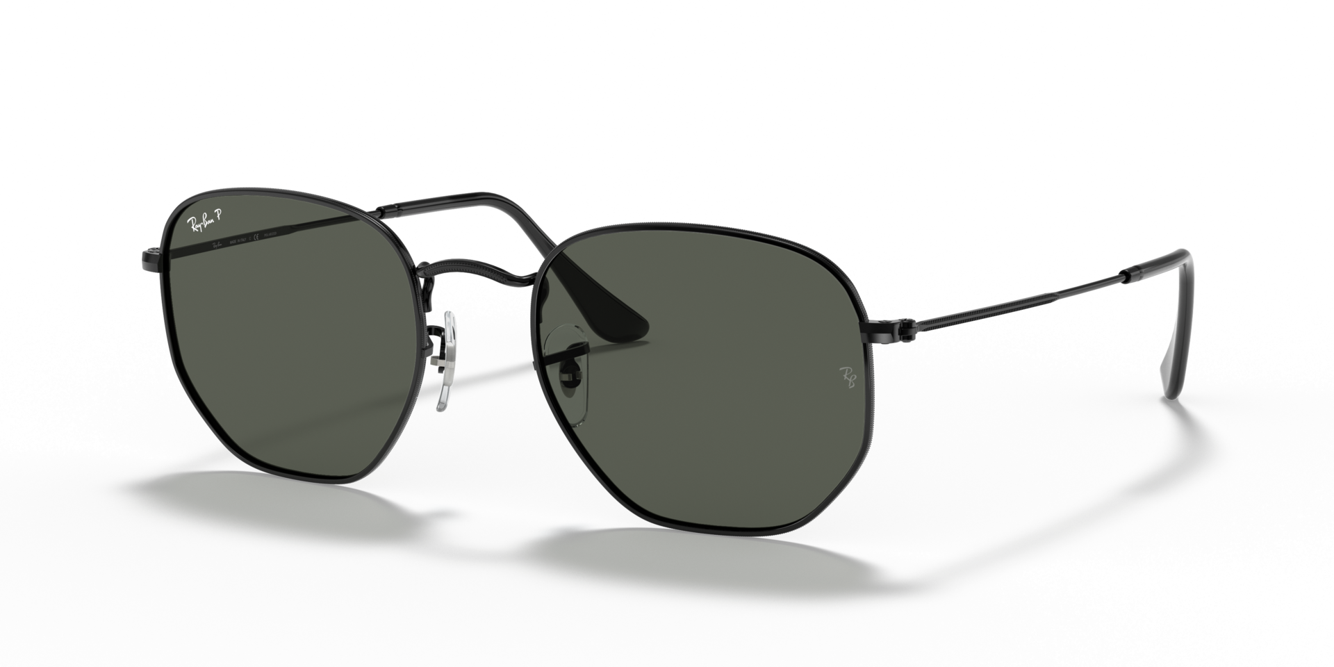 RB3548N Schwarz MetallSunglass Frames von B24, Dreiviertelansicht
