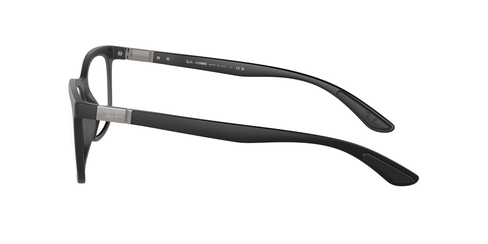 RB7230 Zand zwart KunststofEyeglass Frames van B24, Zijaanzicht