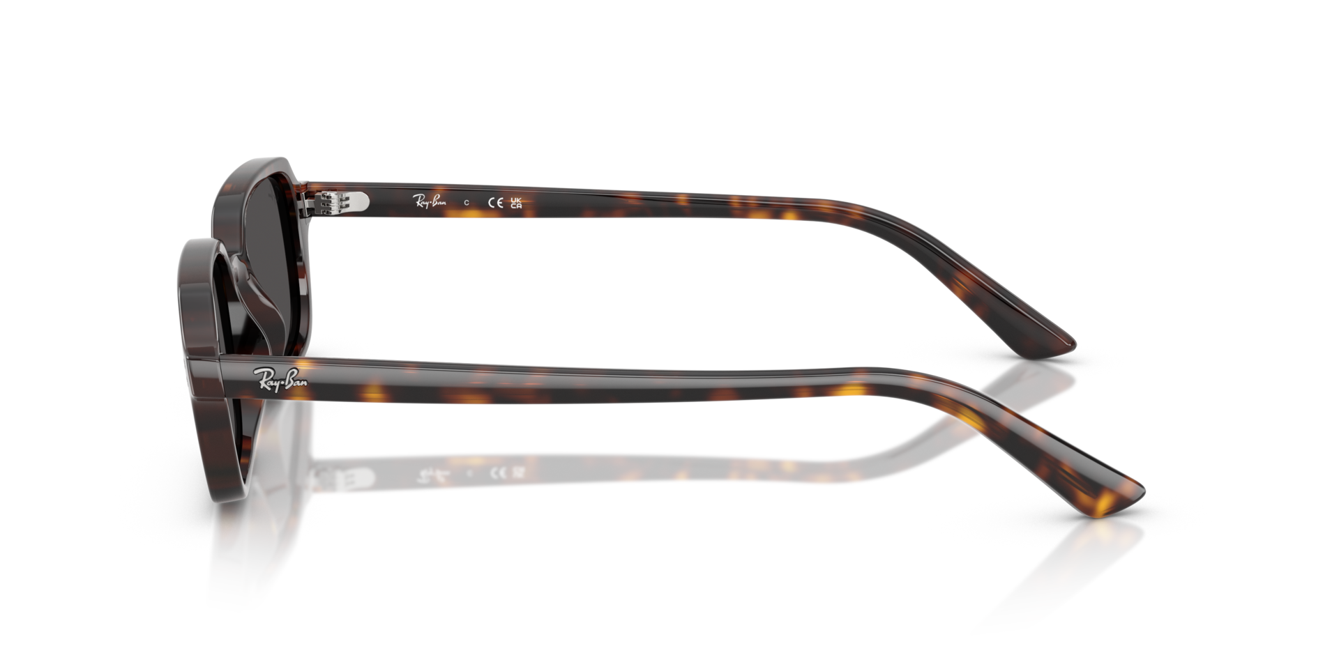 RB4455 Havana KunststofSunglass Frames van B24, Zijaanzicht