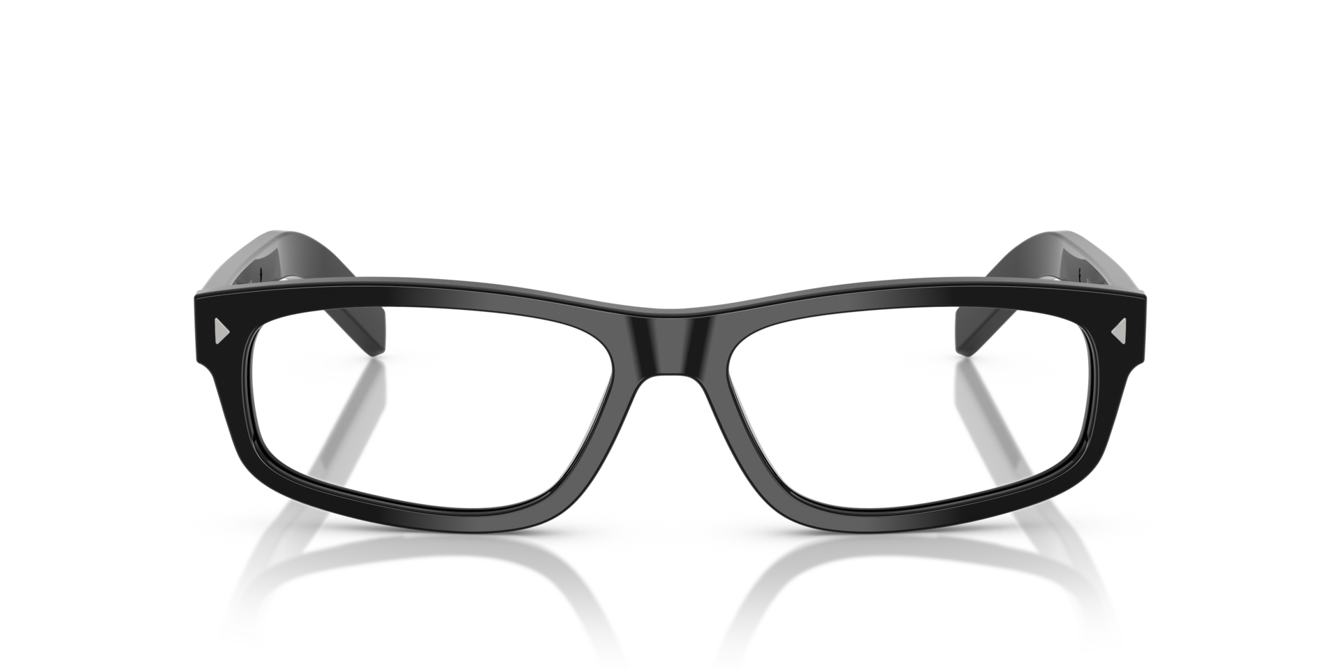 PR B02V Zwart AcetaatEyeglass Frames van B24, Vooraanzicht