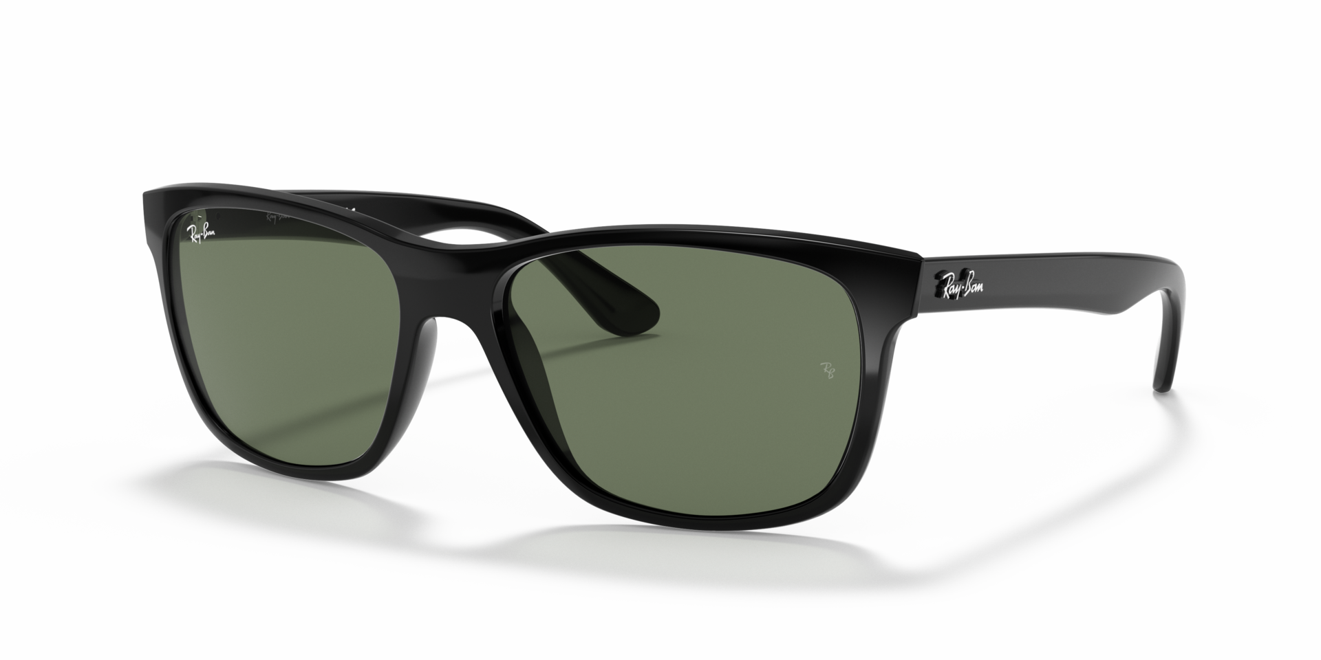 RB4181 Zwart KunststofSunglass Frames van B24, Hoekweergave