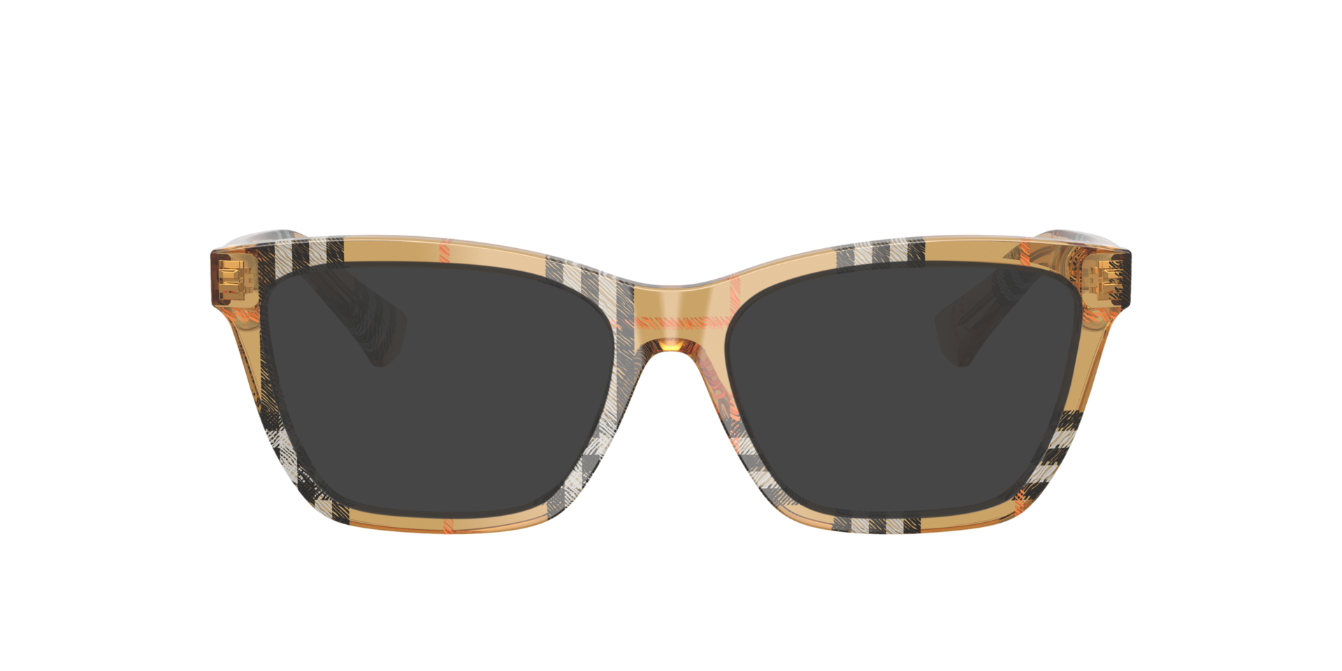 BE2440 Check Sand AcetaatEyeglass Frames van B24, met getinte lenzen