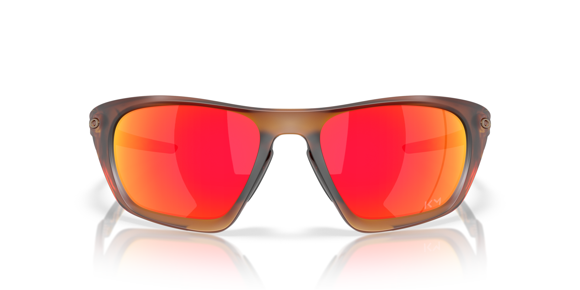 Kylian Mbappé Signature Series Lateralis Matte Dark Amber KunststofSunglass Frames van B24, Vooraanzicht