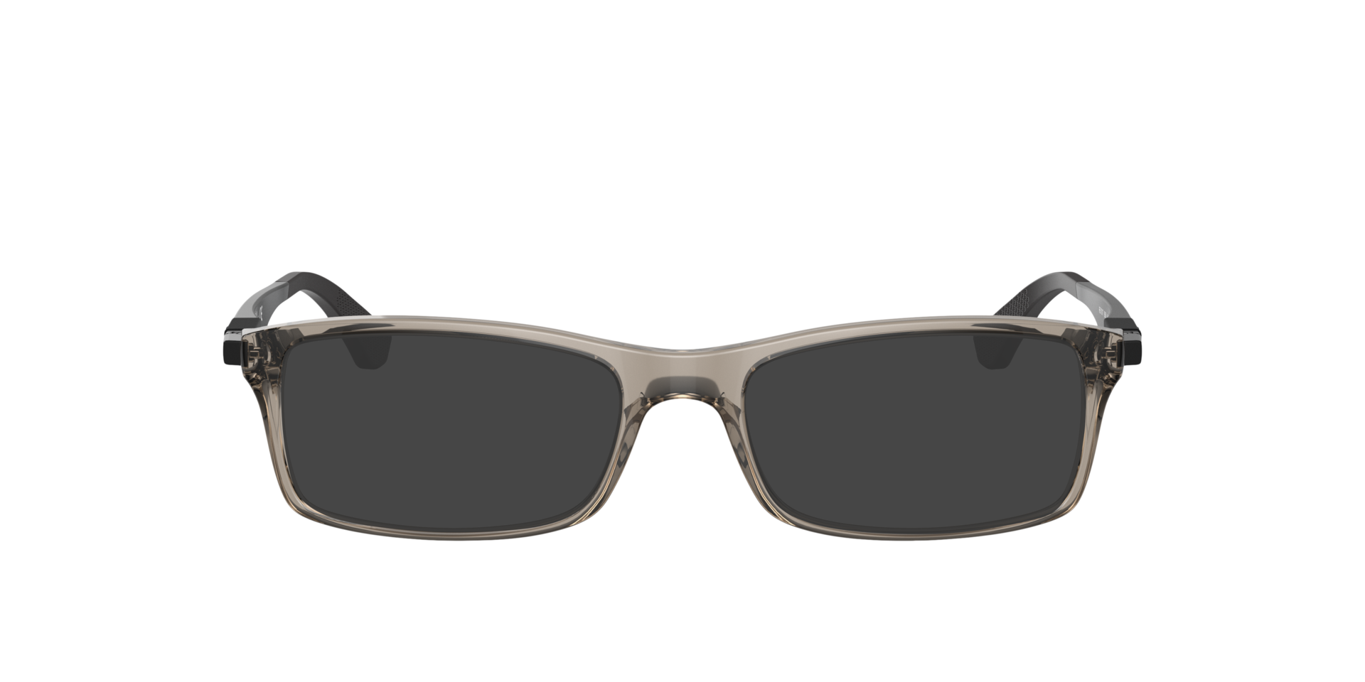 RB7017 Transparen Grey KunststofEyeglass Frames van B24, met getinte lenzen