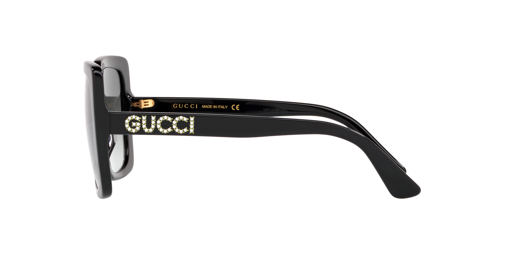 GG0418S Zwart AcetaatSunglass Frames van B24, Zijaanzicht