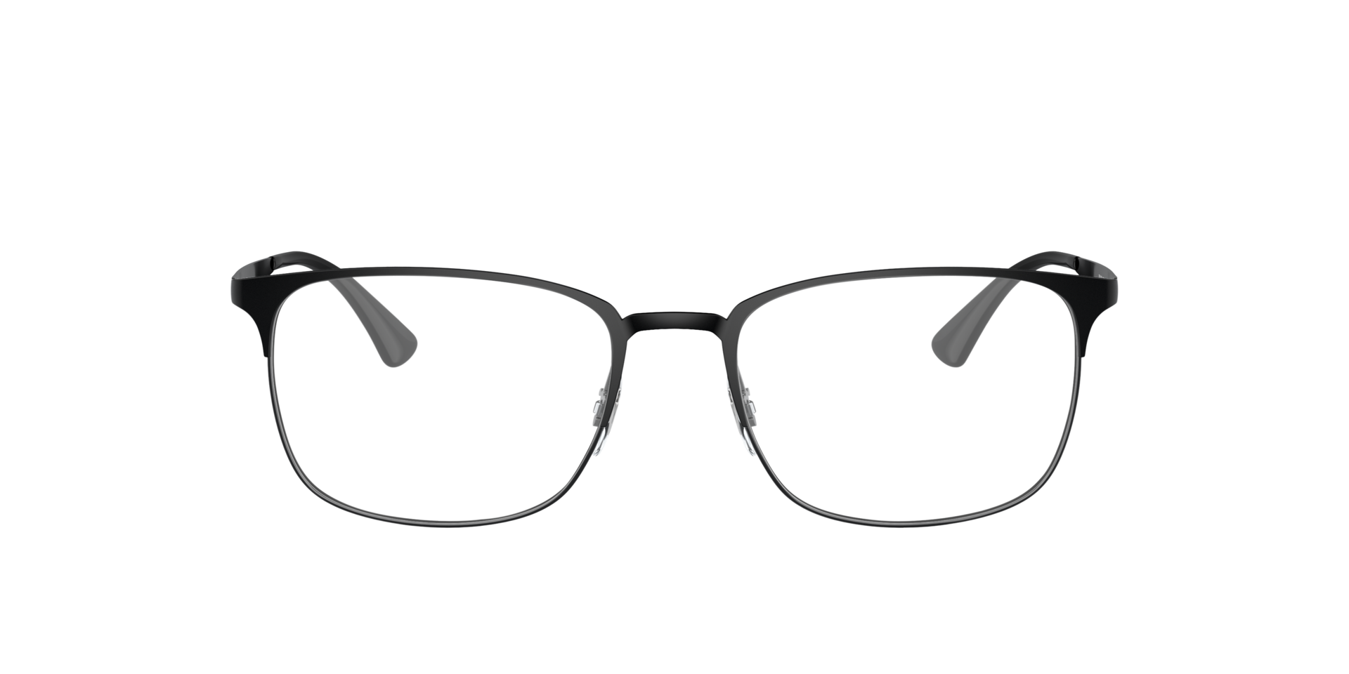 RB6421 Schwarz MetallEyeglass Frames von B24, Vorderansicht