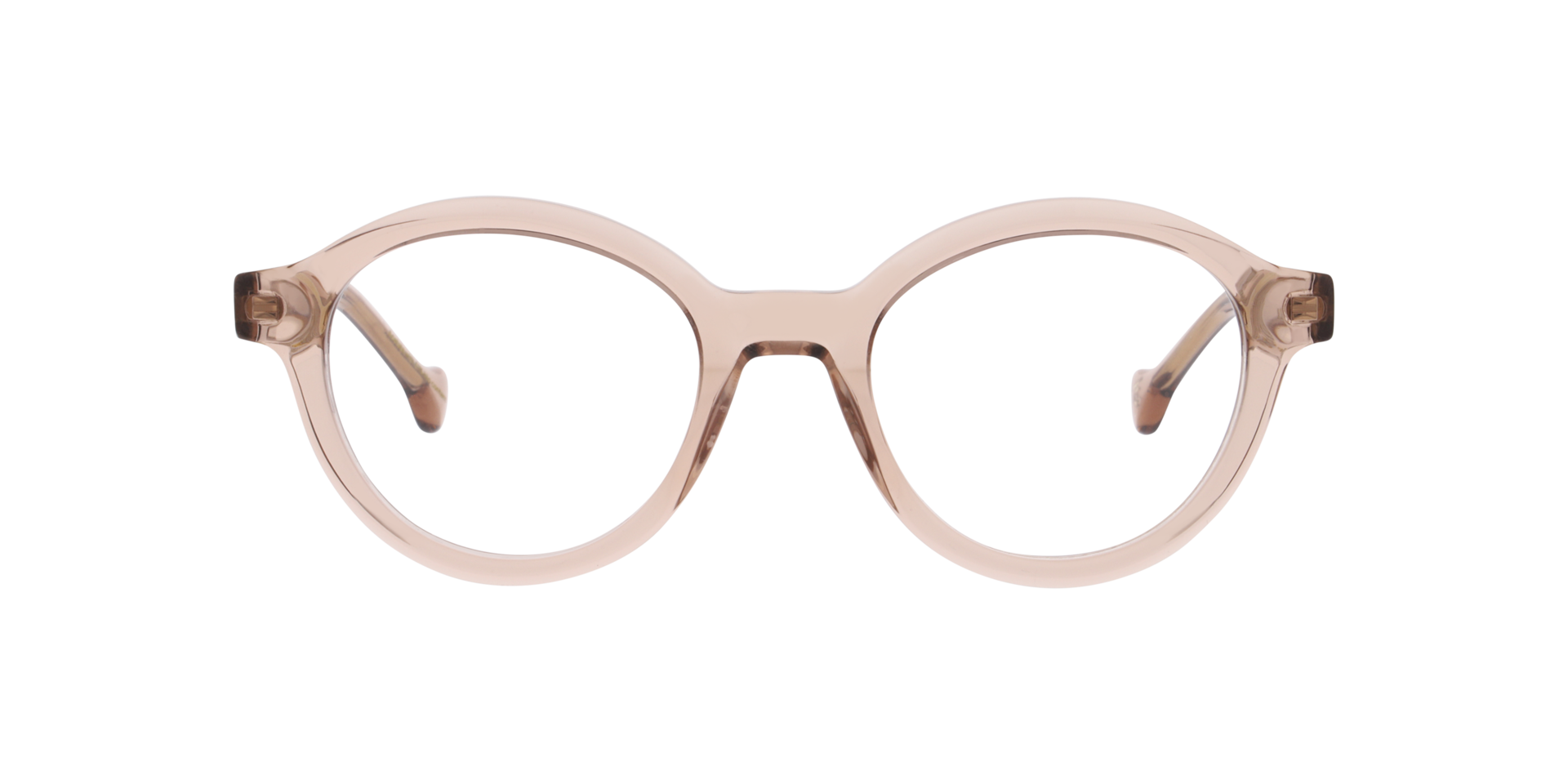 Aeris Crystal Hellbraun AcetatEyeglass Frames von B24, Vorderansicht