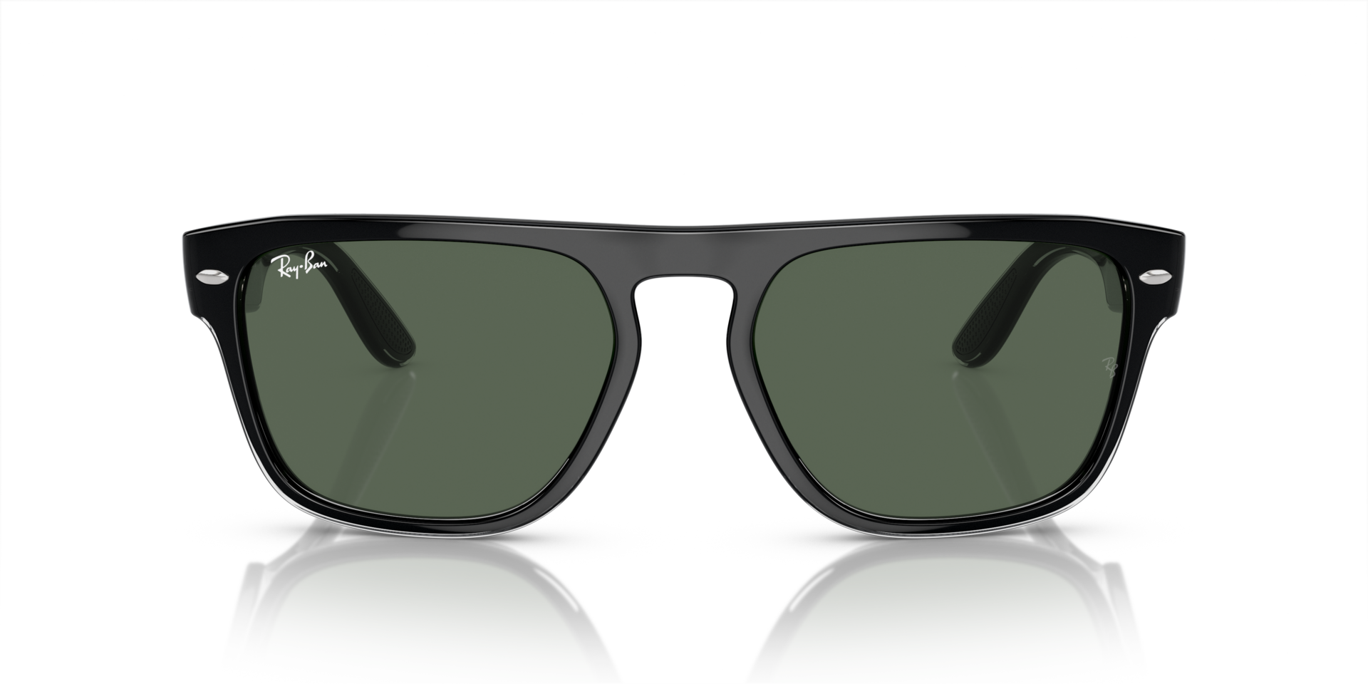 RB4407 Zwart transparant KunststofSunglass Frames van B24, Vooraanzicht