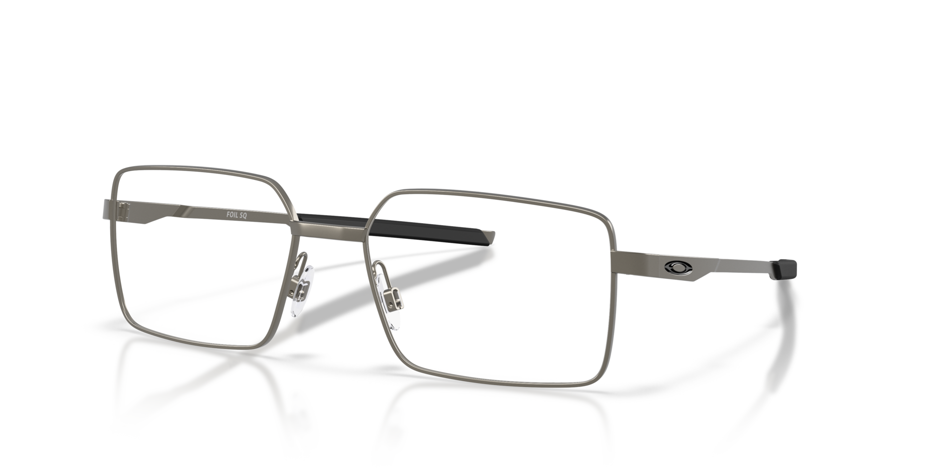 Foil SQ Mat Staalgrijs MetaalEyeglass Frames van B24, Hoekweergave