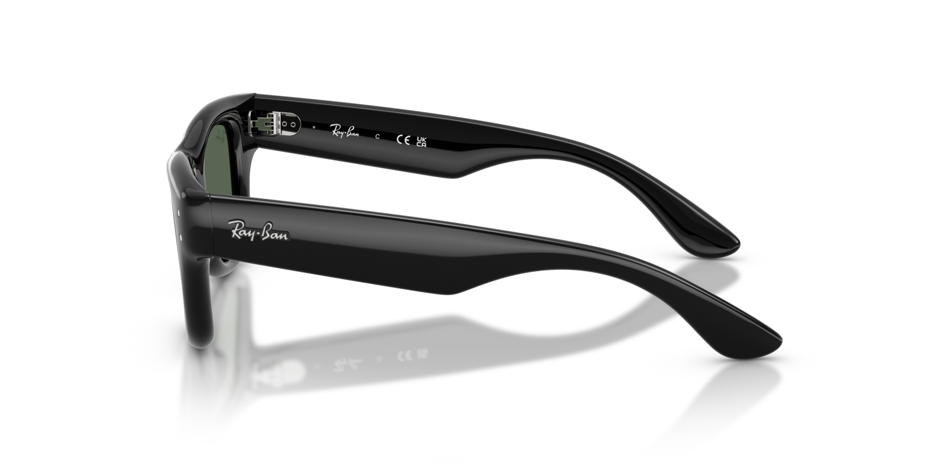 RB9240S Schwarz KunststoffSunglass Frames von B24, Seitenansicht
