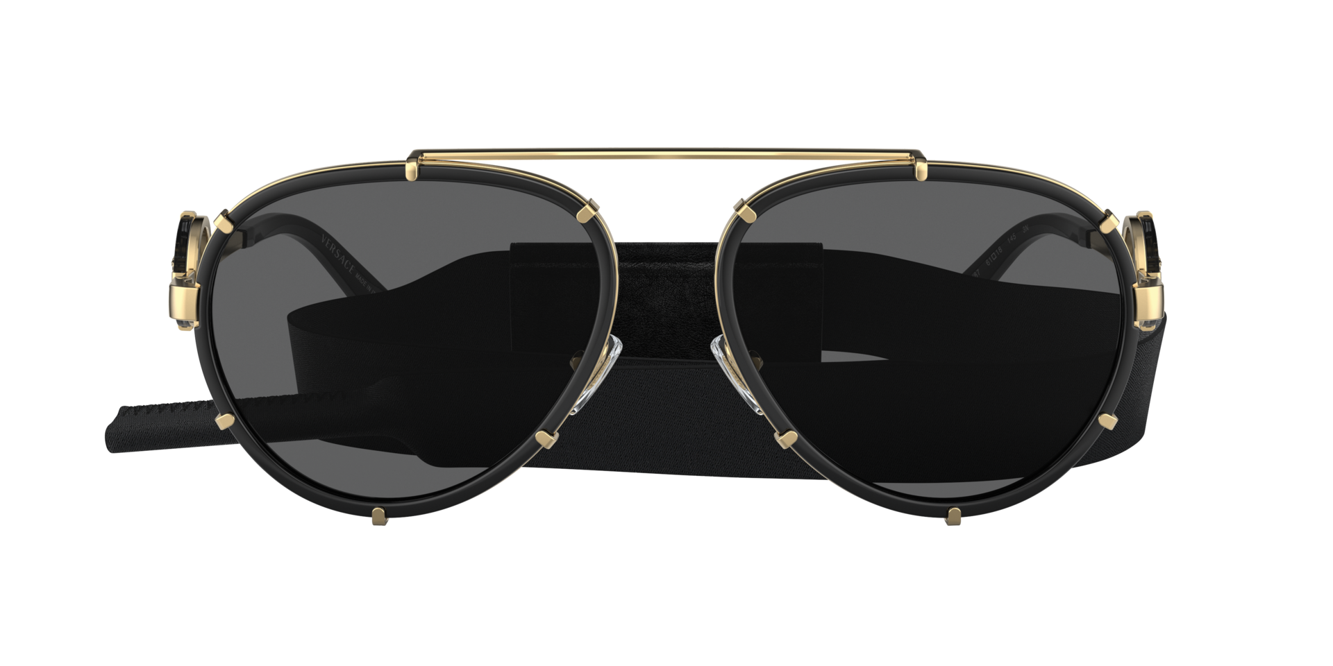 VE2232 Zwart MetaalSunglass Frames van B24, met getinte lenzen