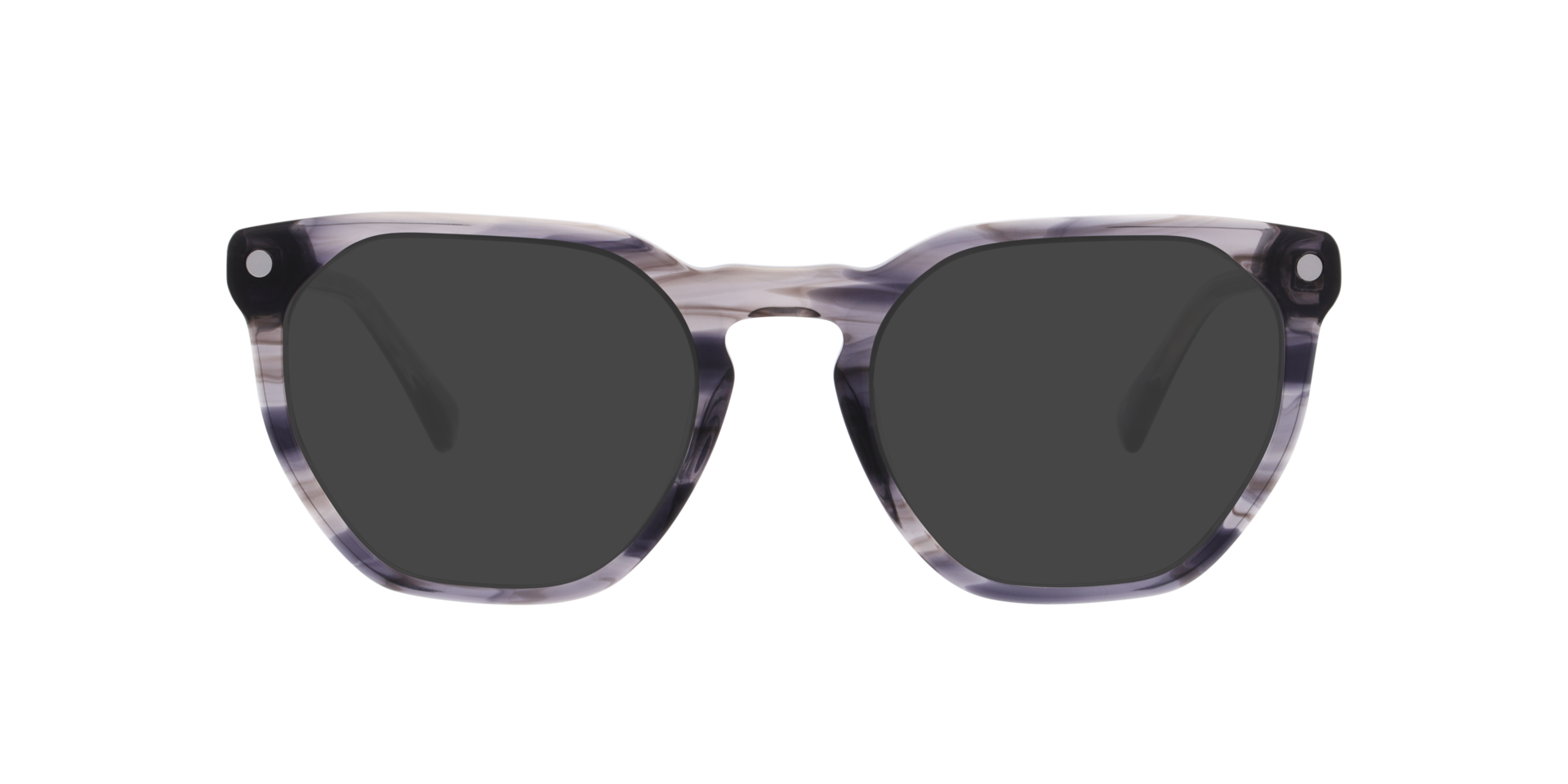 Mirevalo Horn Grey AcetatEyeglass Frames von B24, mit getönten Gläsern