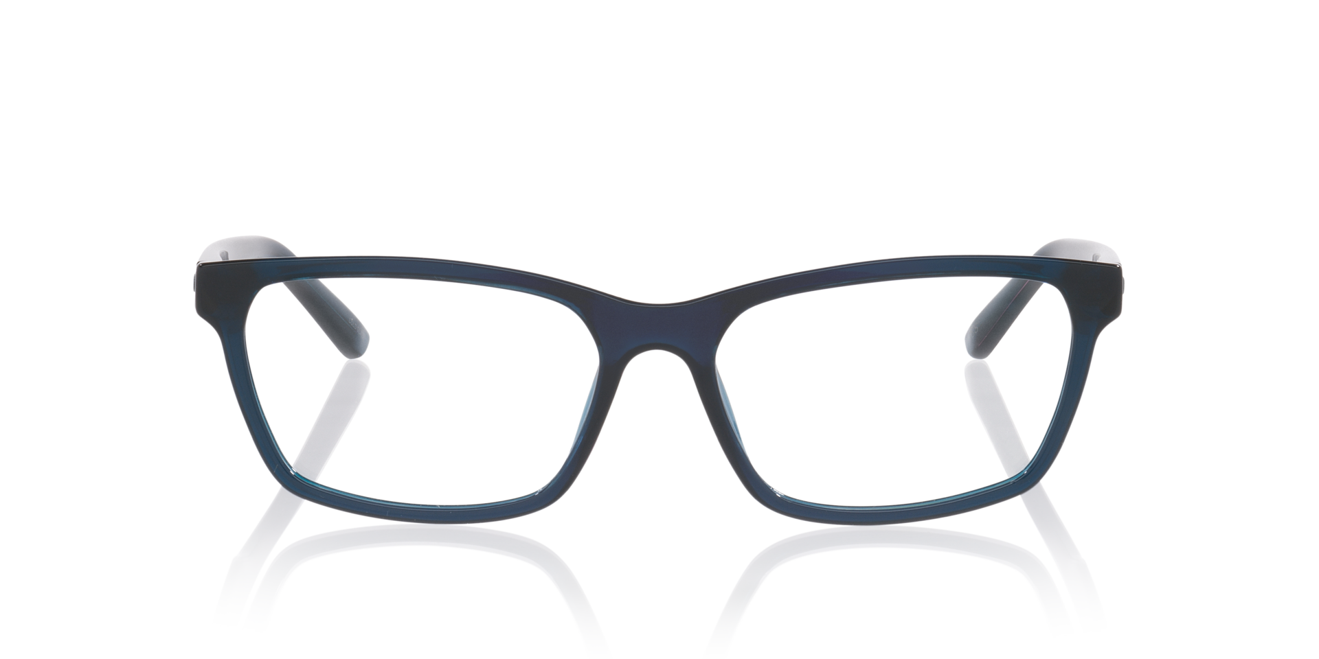 Pu0528O Blue Shiny KunststofEyeglass Frames van B24, Vooraanzicht