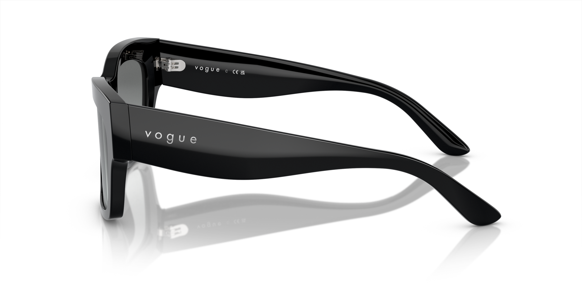 VO5524S Schwarz AcetatSunglass Frames von B24, Seitenansicht
