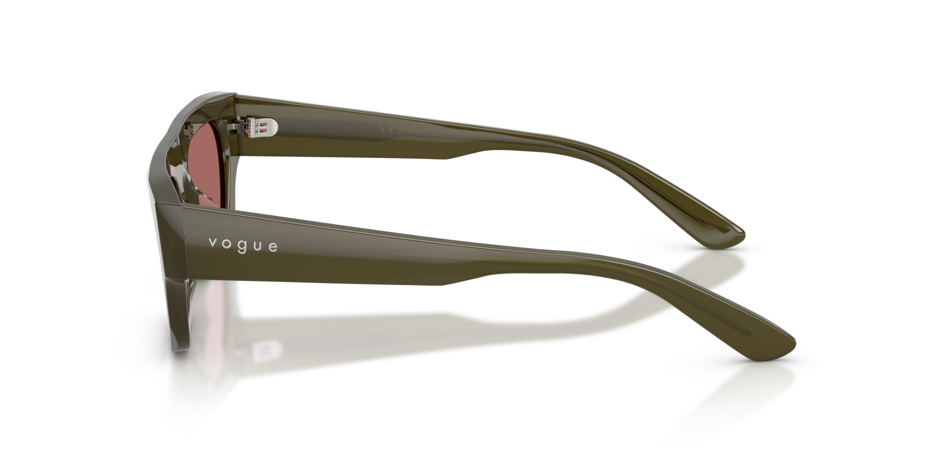 VO5694SU Opal Olive Green AcetaatSunglass Frames van B24, Zijaanzicht