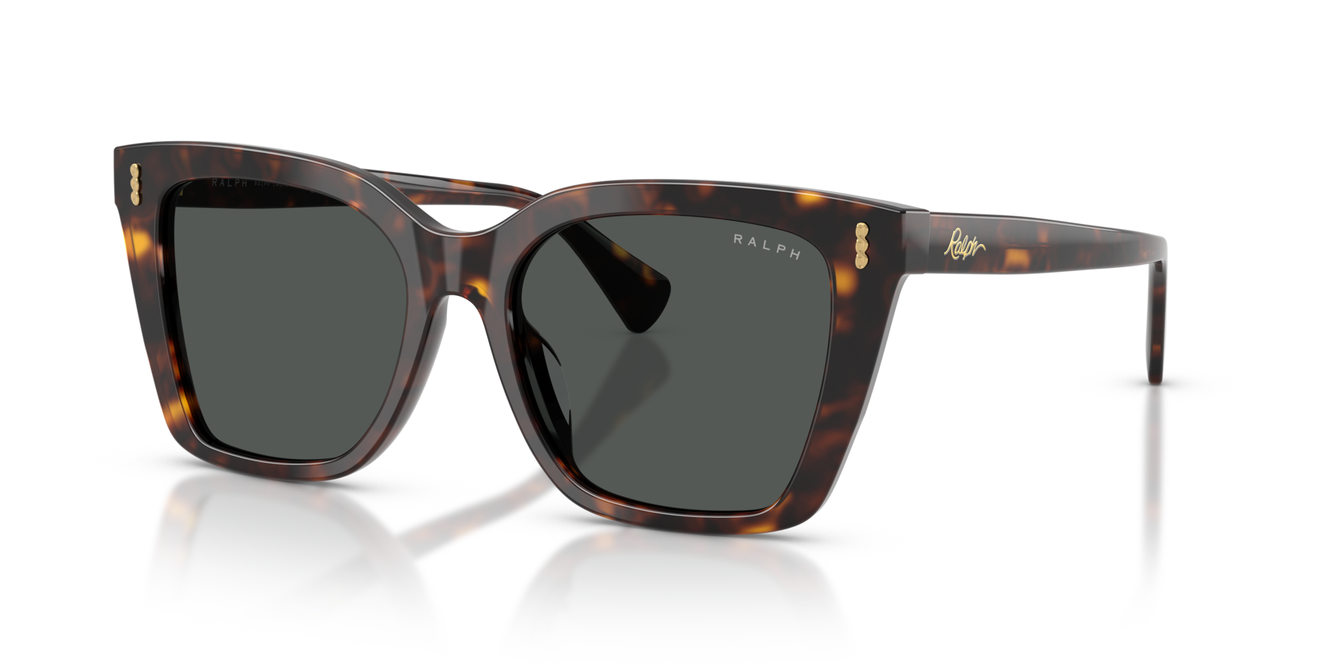 RA5349U Glänzendes Dunkelhavana AcetatSunglass Frames von B24, Dreiviertelansicht