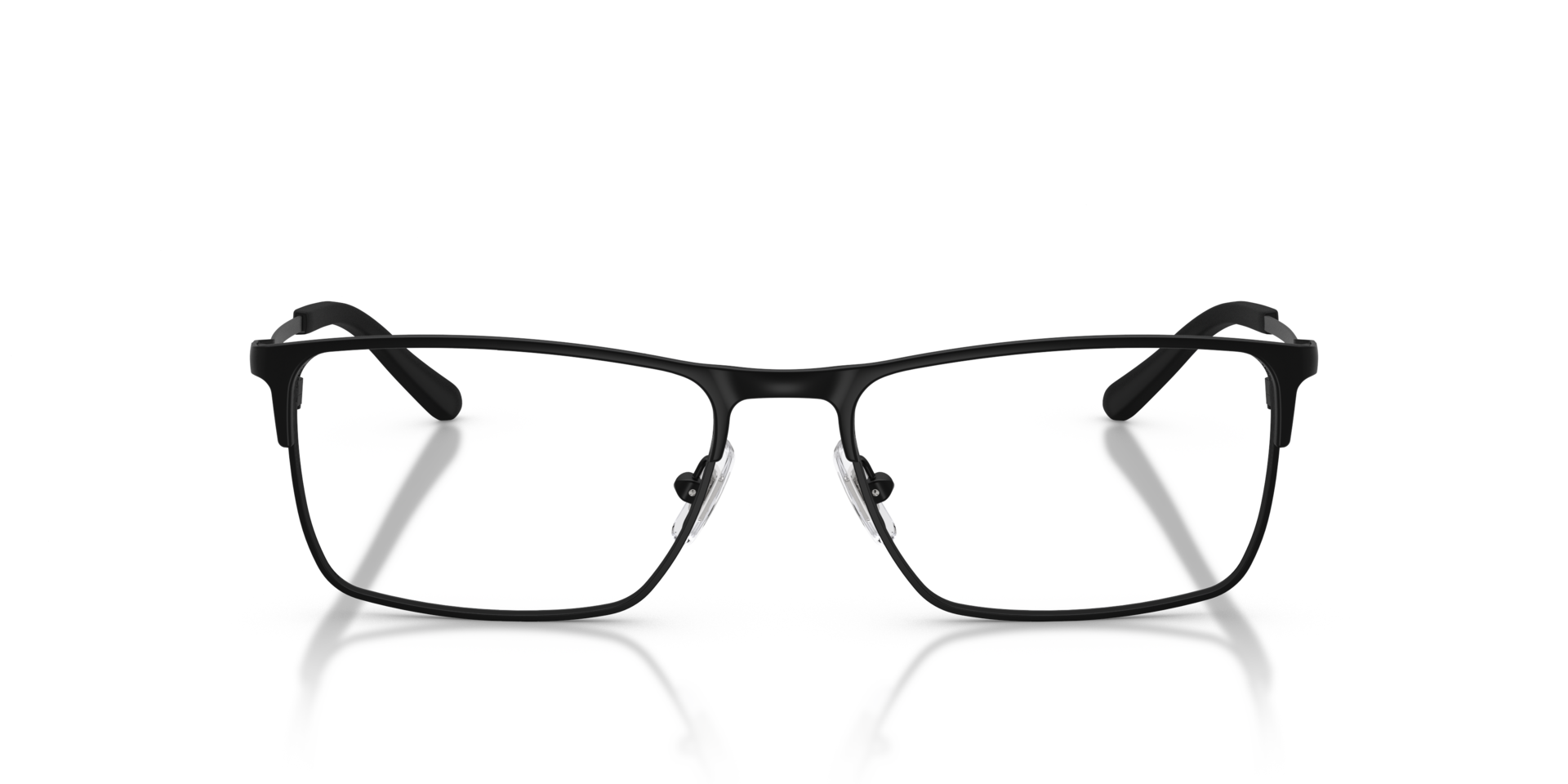 AN6155 Matzwart MetaalEyeglass Frames van B24, Vooraanzicht