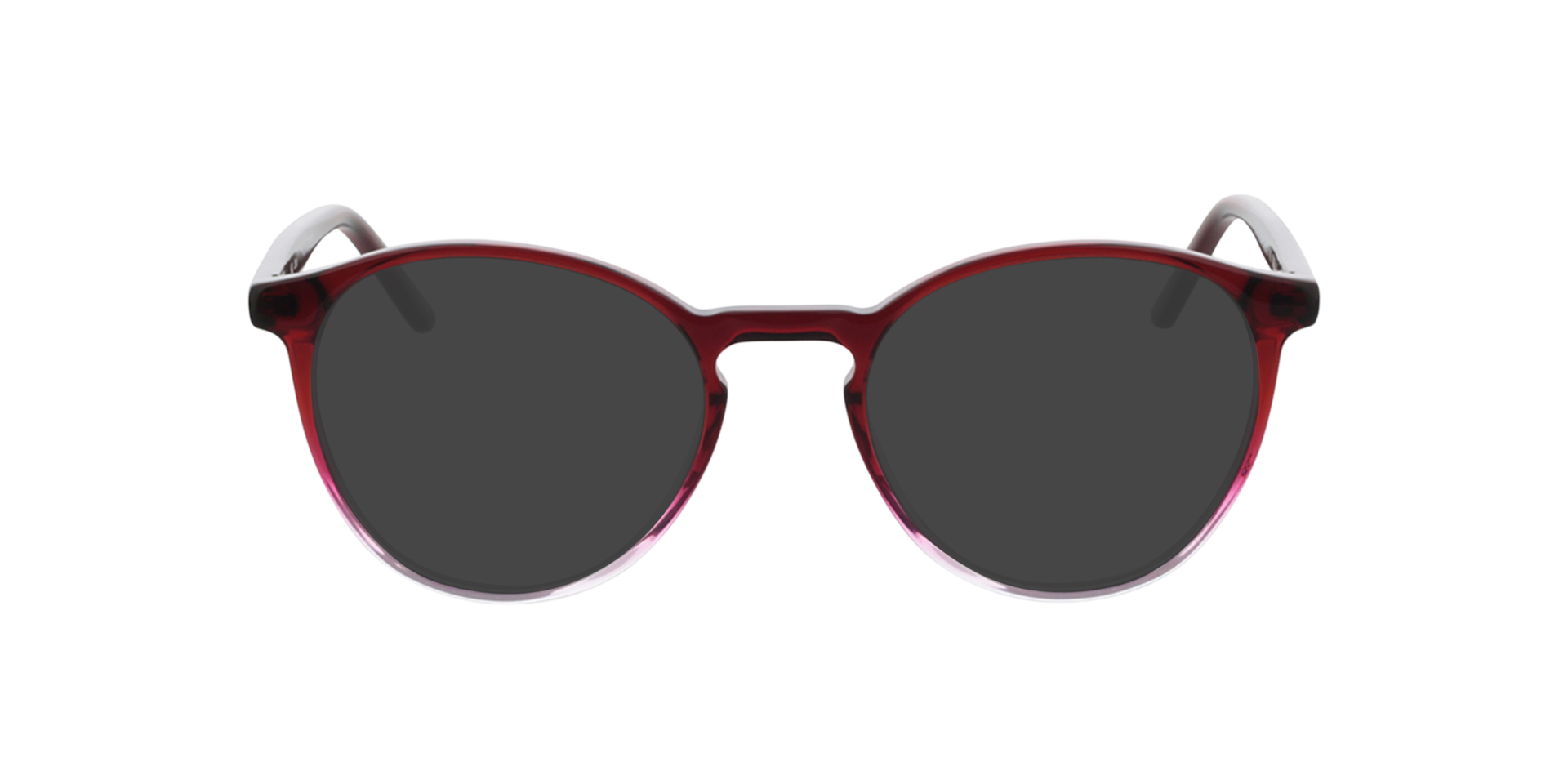 June Gradient Red Crystal  &  Red AcetatEyeglass Frames von B24, mit getönten Gläsern