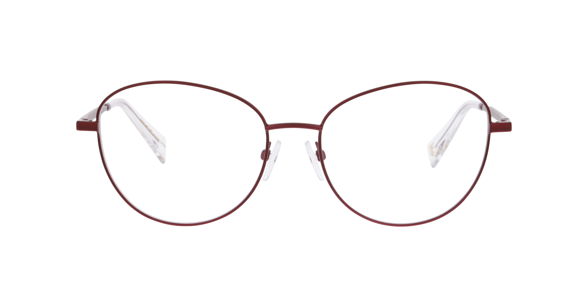 Matte Burgundy Paulina -  Metal Brillen