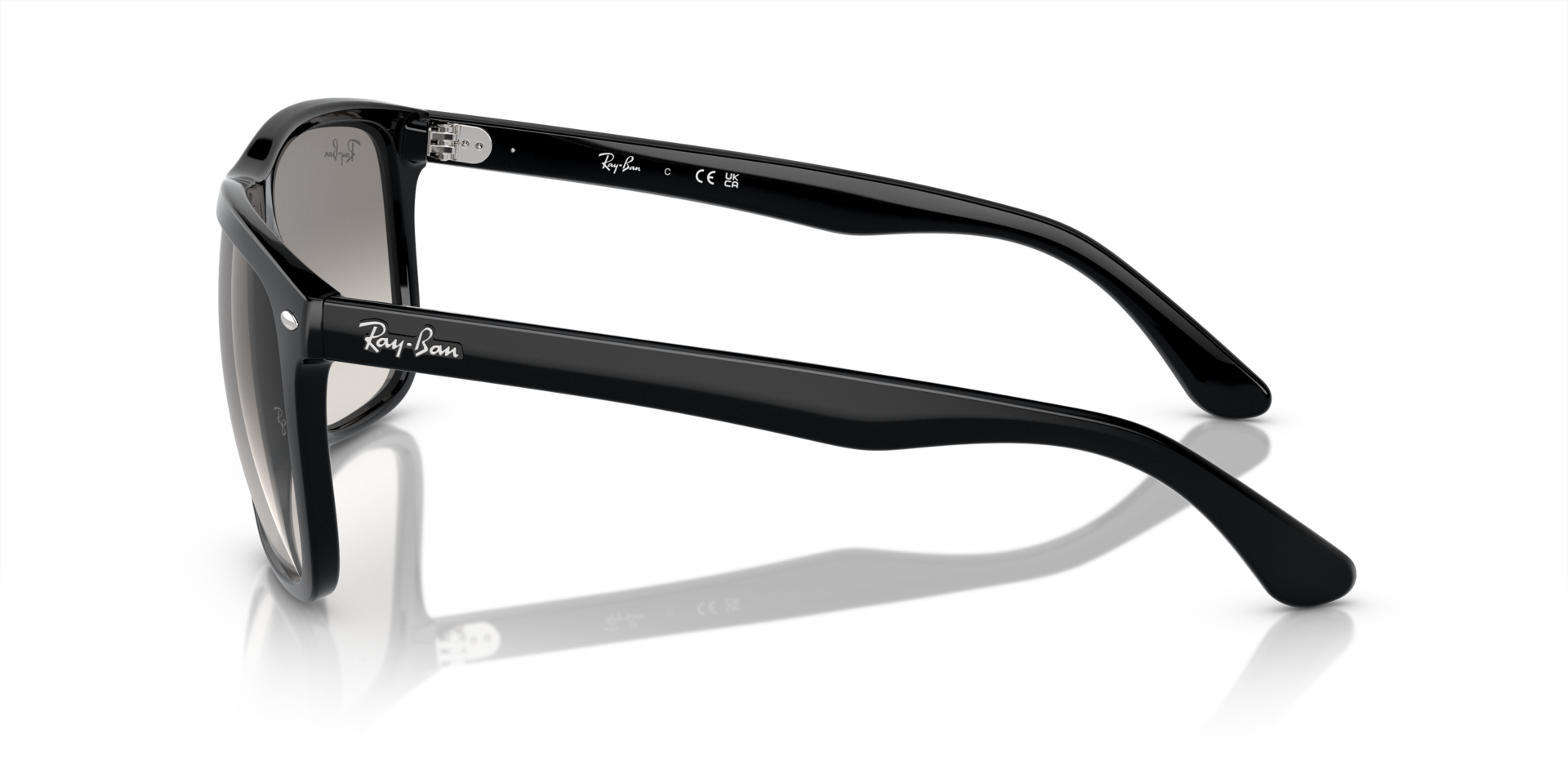 RB4547 Zwart KunststofSunglass Frames van B24, Zijaanzicht