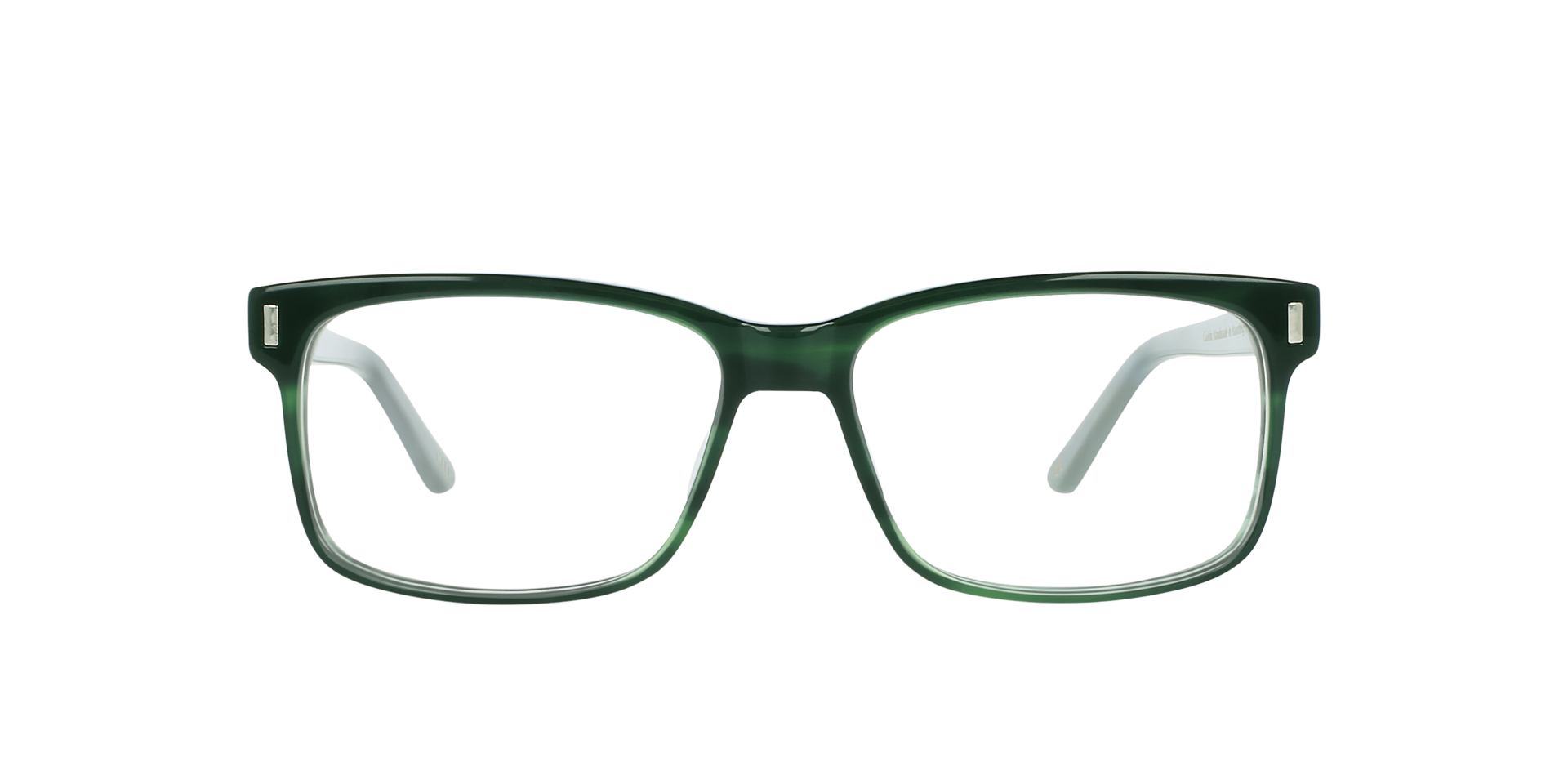 Calvin Hunting Green AcetatEyeglass Frames von B24, Vorderansicht