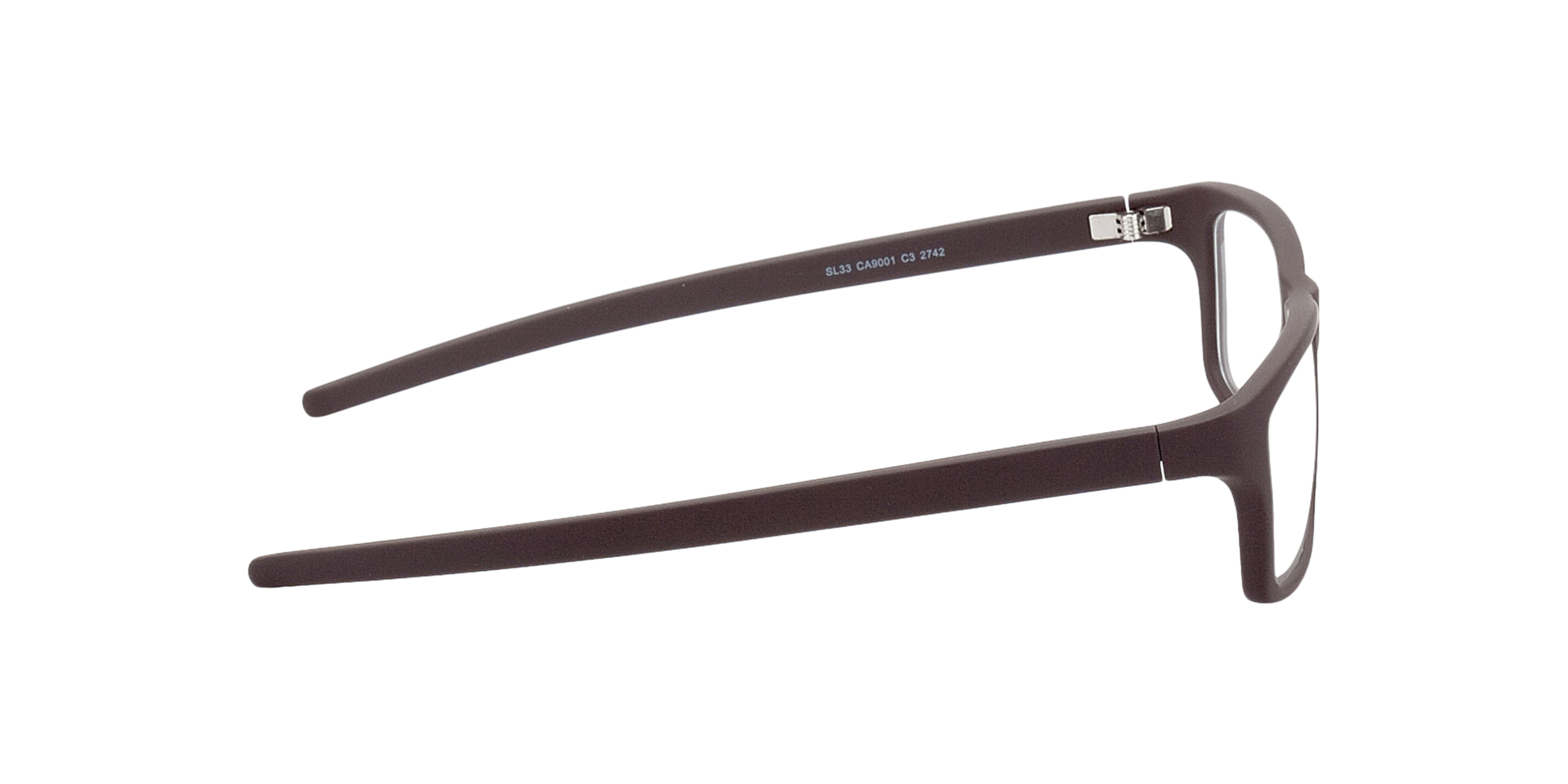 Nador Bruin KunststofEyeglass Frames van B24, Zijaanzicht