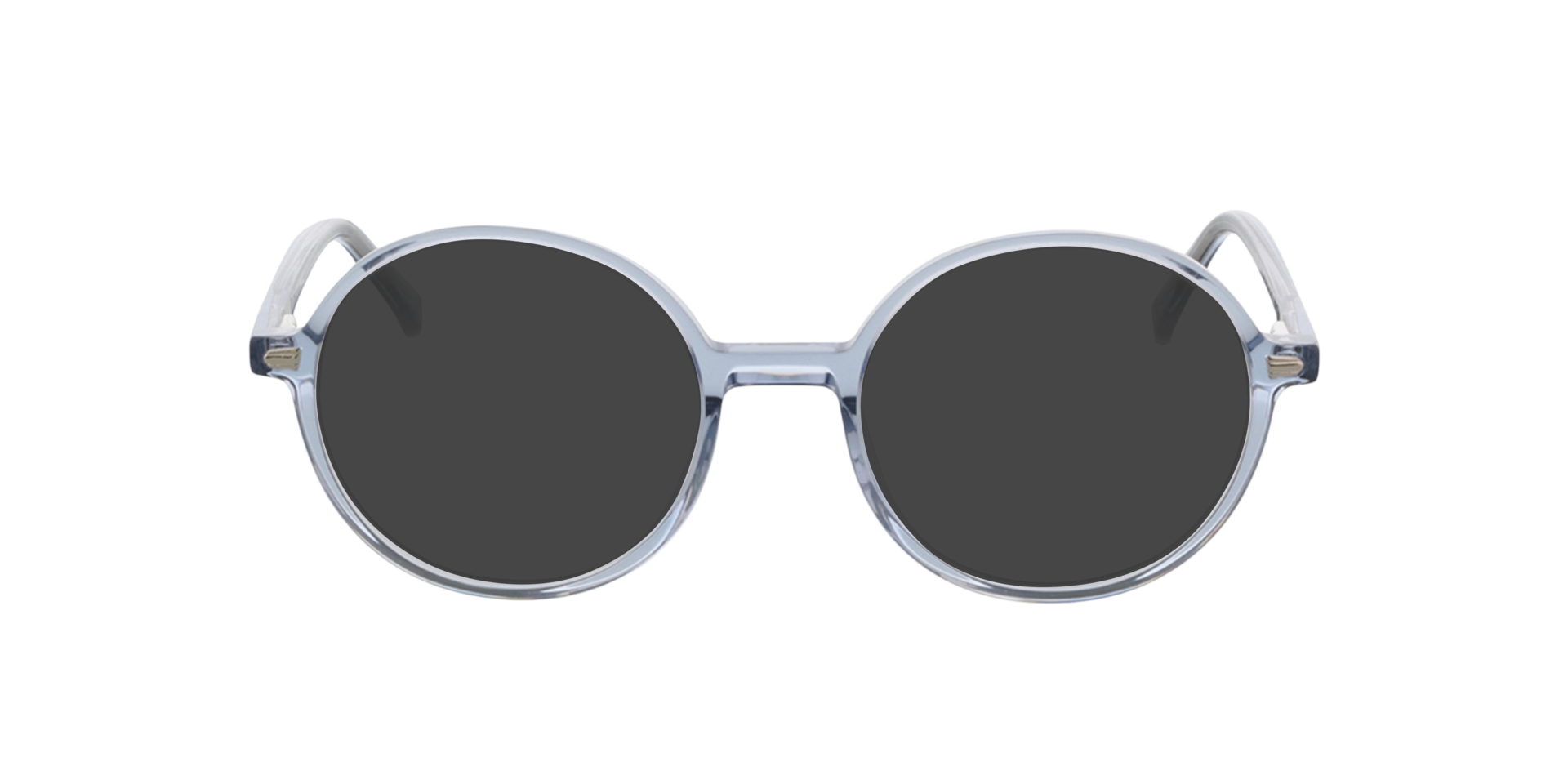 Oregon Kristal lichtblauw AcetaatEyeglass Frames van B24, met getinte lenzen