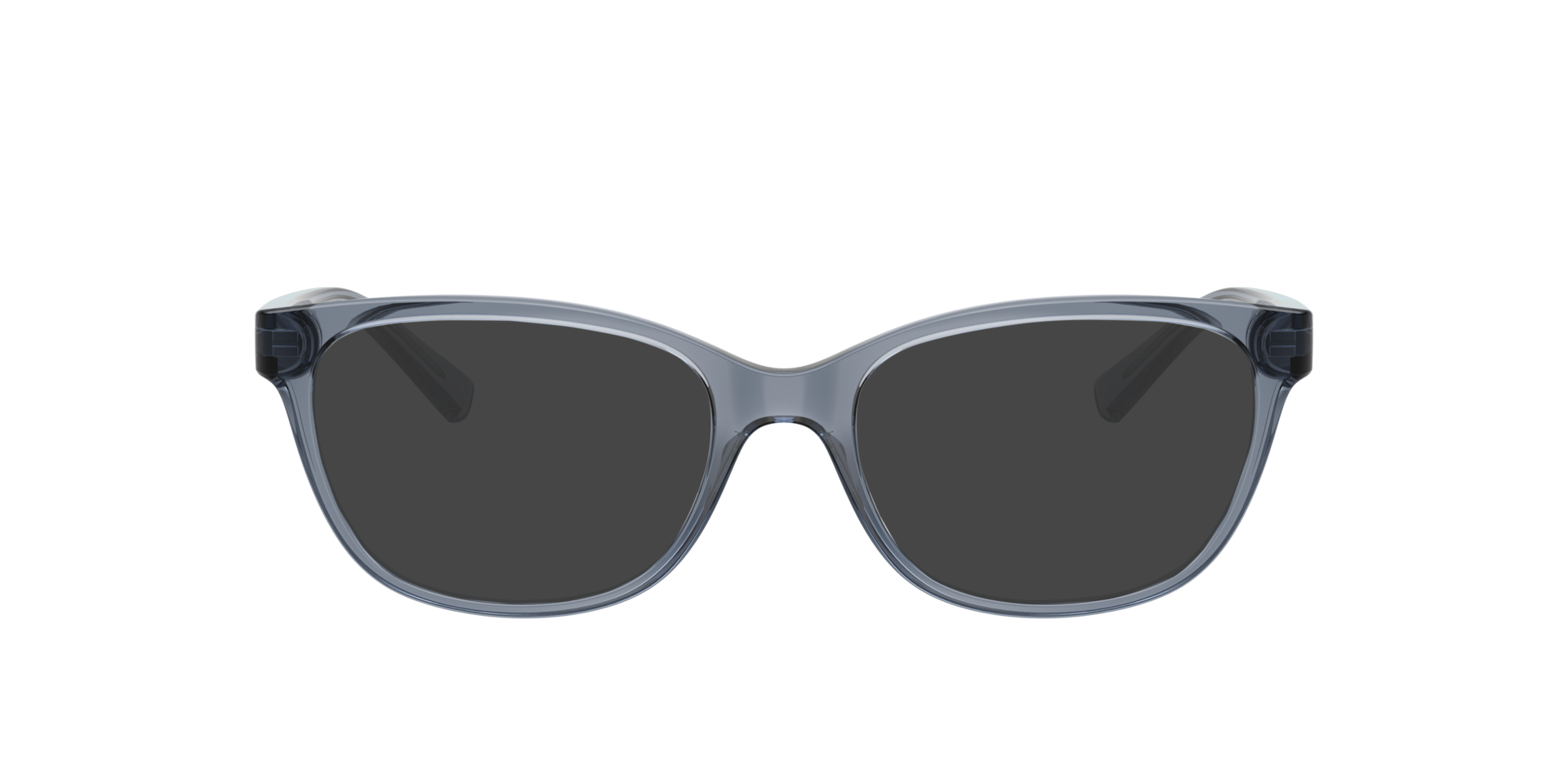 AX3037 Glänzendes transparentes Blau KunststoffEyeglass Frames von B24, mit getönten Gläsern