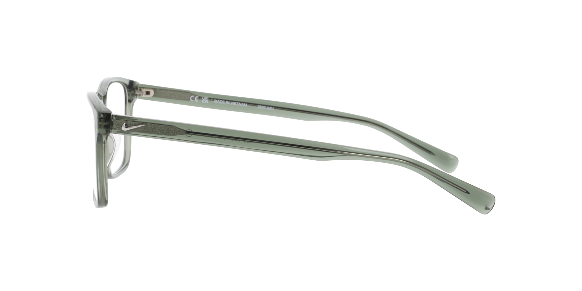 Nike 1000 Grün AcetatEyeglass Frames von B24, Seitenansicht