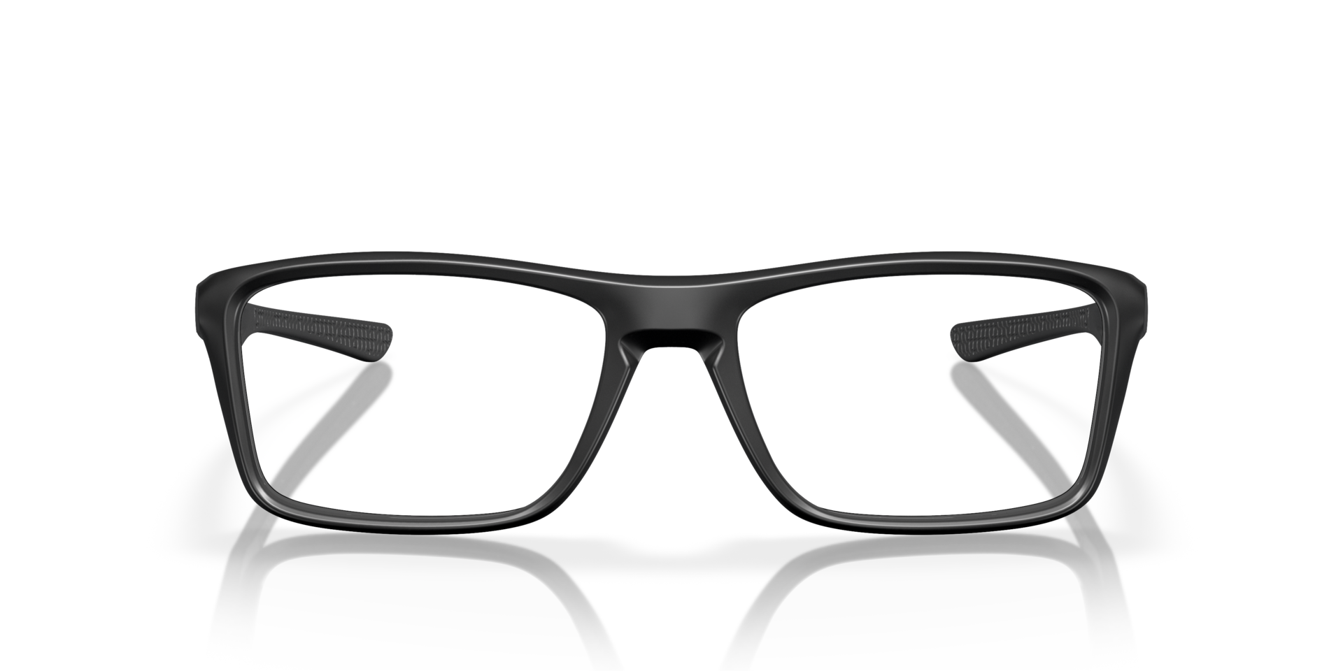 Rafter Schwarz satiniert KunststoffEyeglass Frames von B24, Vorderansicht