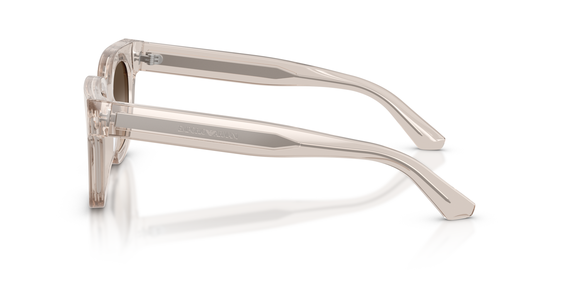 EA4271 Glanzend transparant toendra AcetaatSunglass Frames van B24, Zijaanzicht