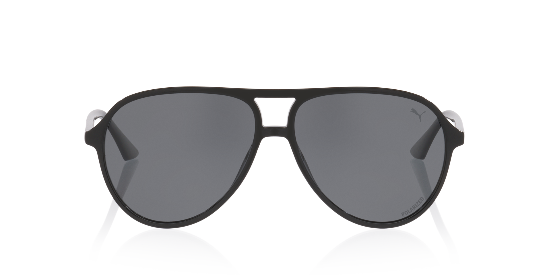 Pu0523S Schwarz KunststoffSunglass Frames von B24, Vorderansicht