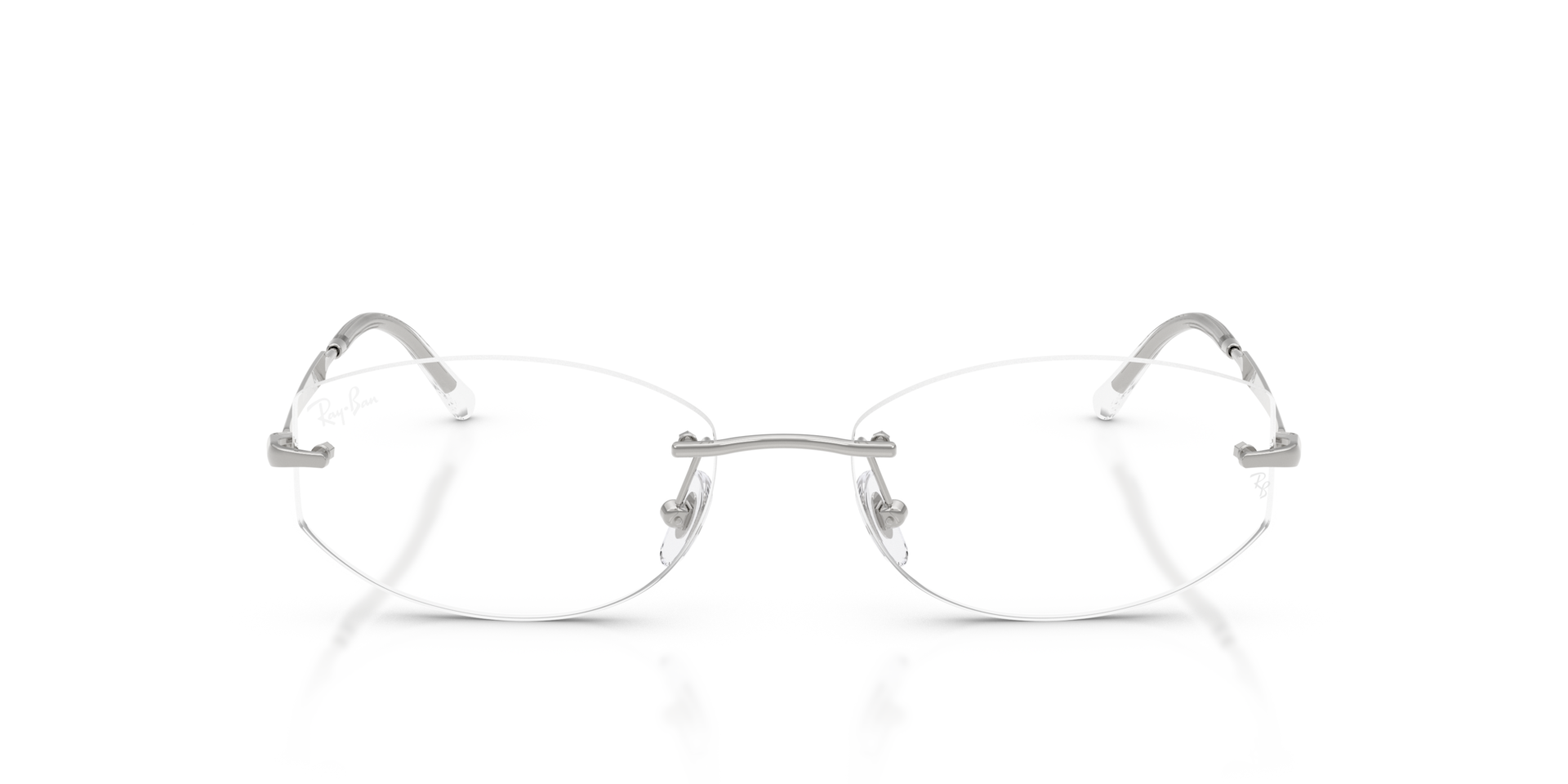 RB3792V Zilver MetaalEyeglass Frames van B24, Vooraanzicht