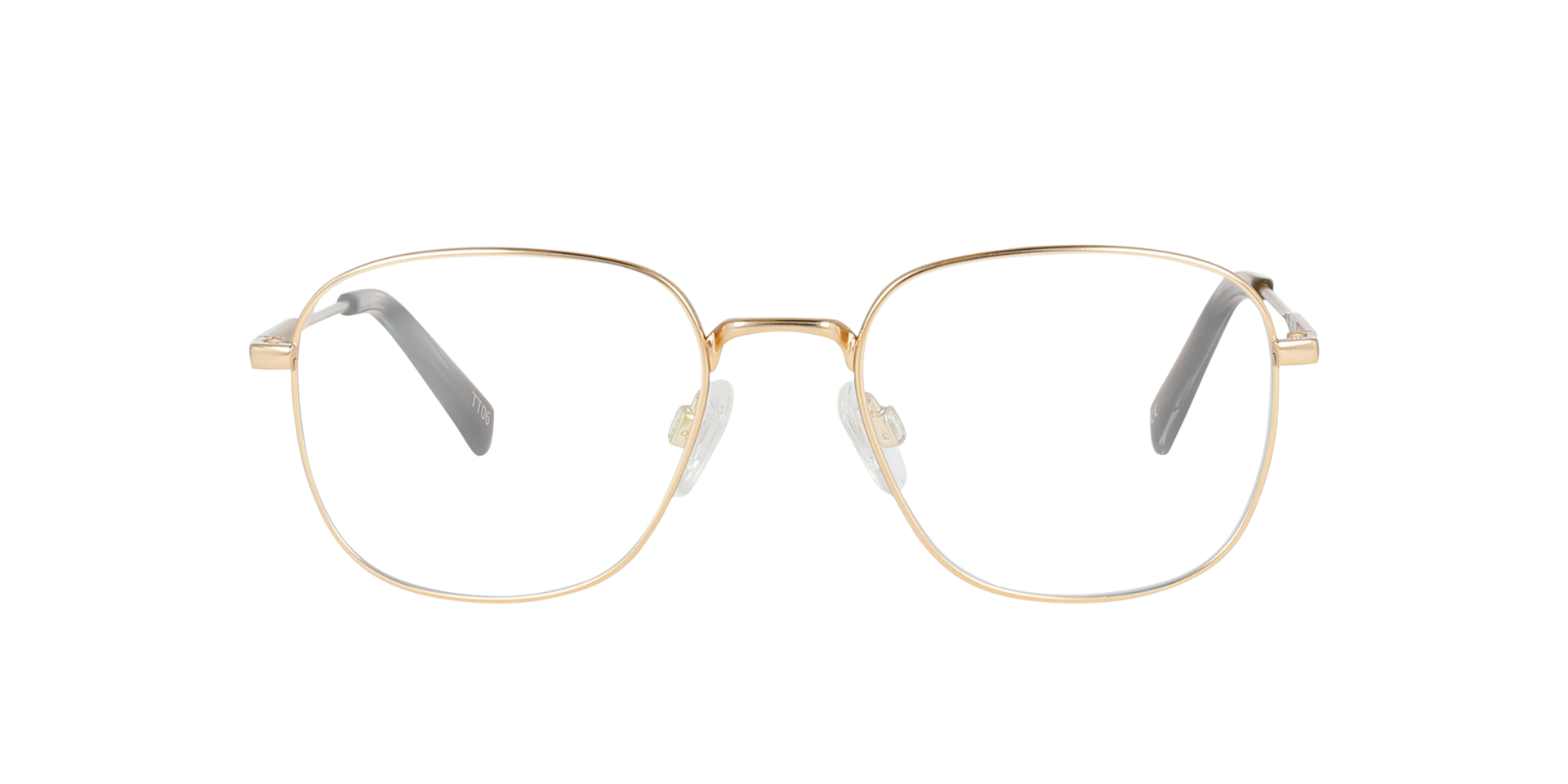 Rider Light Gold Titanium TitanEyeglass Frames von B24, Vorderansicht