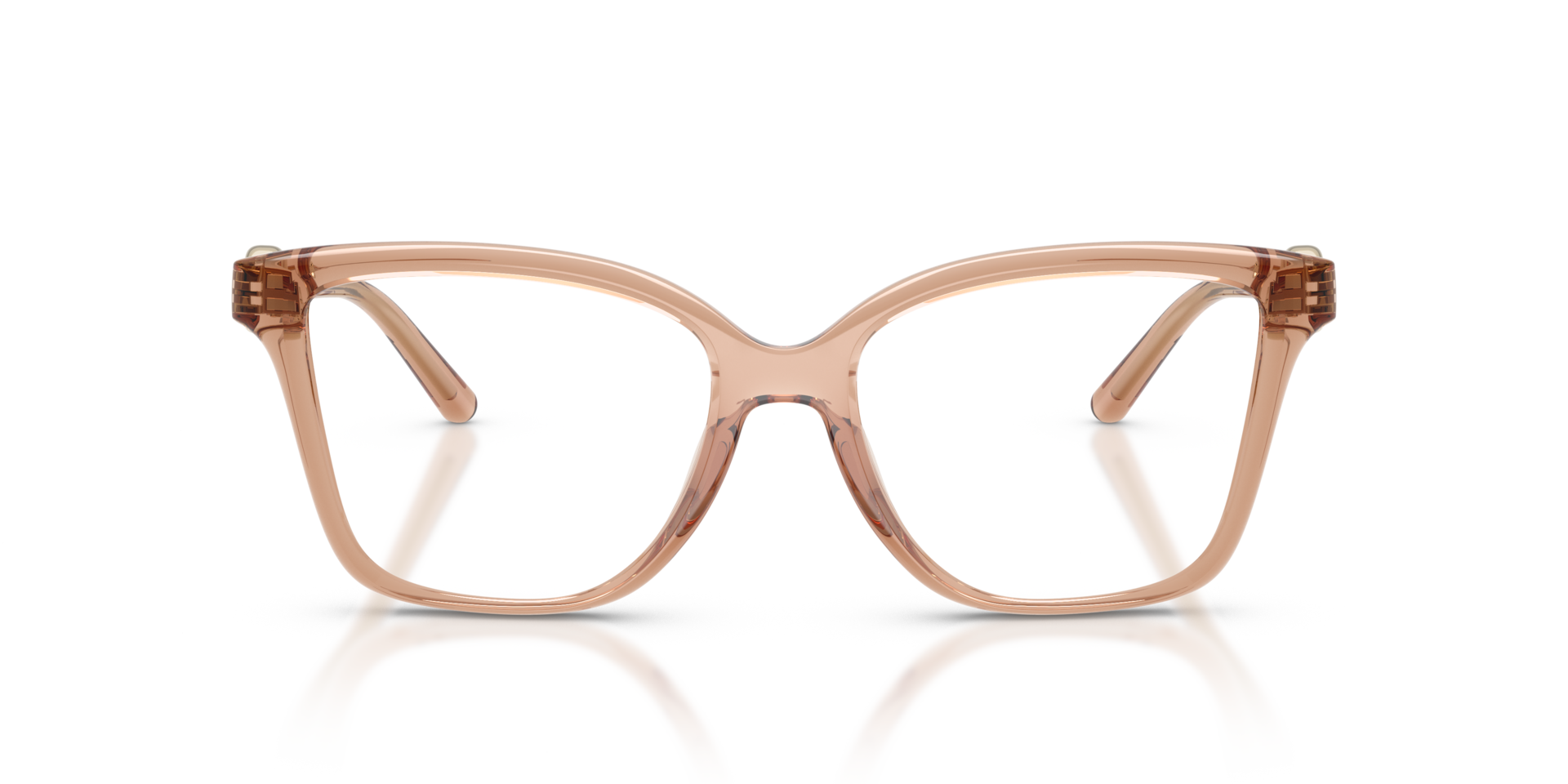 MK4180U Light Brown Transparent KunststofEyeglass Frames van B24, Vooraanzicht