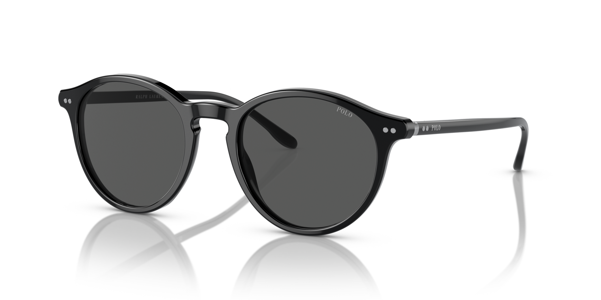 PH4193 Glanzend zwart AcetaatSunglass Frames van B24, Hoekweergave