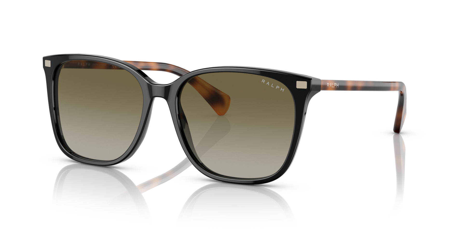 RA5293 Glanzend zwart AcetaatSunglass Frames van B24, Hoekweergave