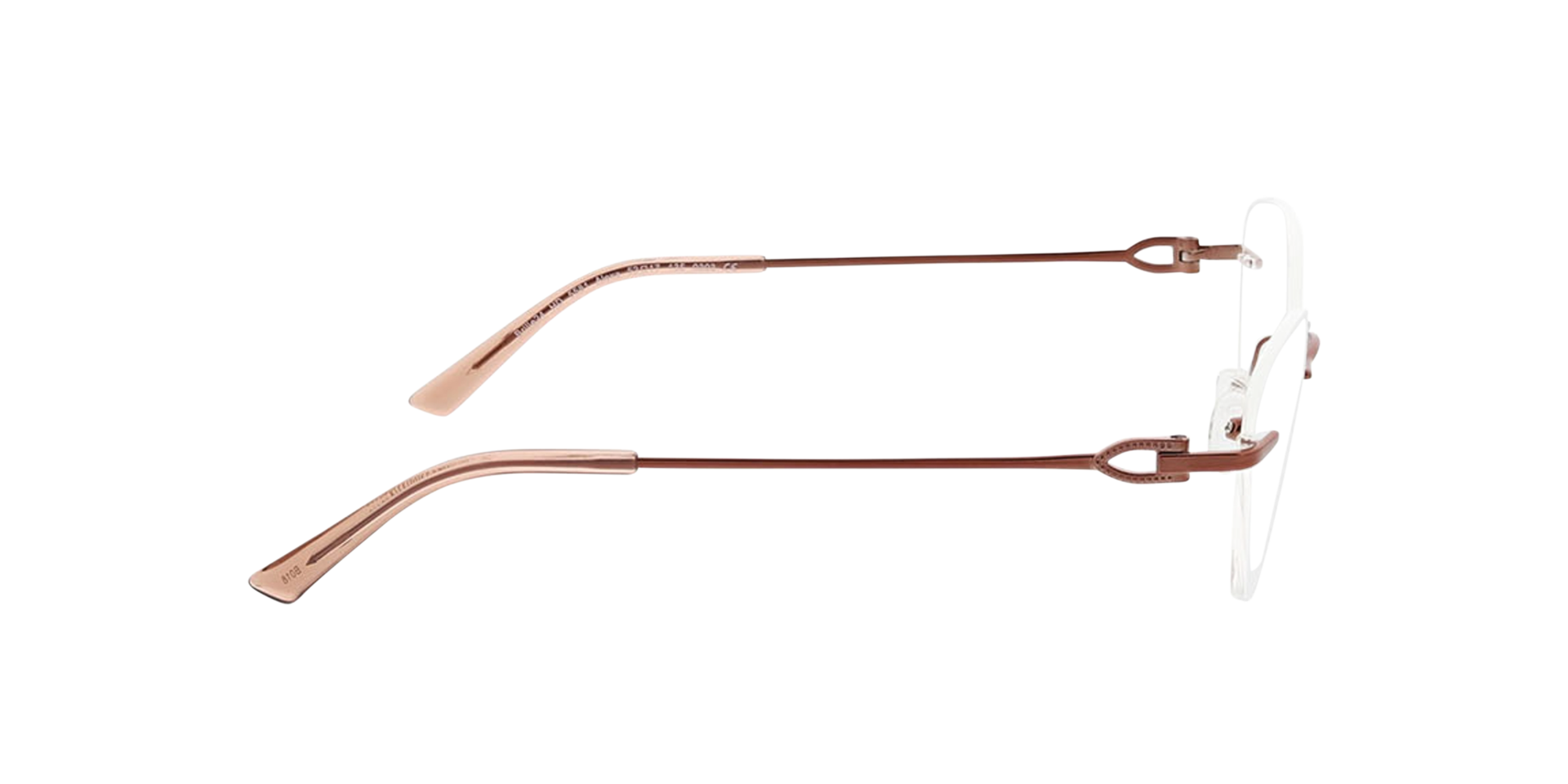 Alexa Roségold MetallEyeglass Frames von B24, Seitenansicht