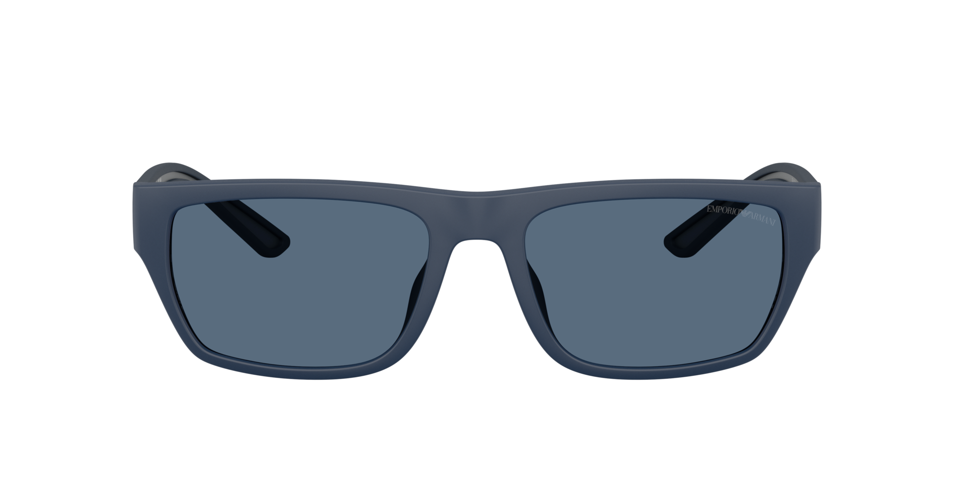 EA4267U Rubberized Matte Blue KunststofSunglass Frames van B24, met getinte lenzen