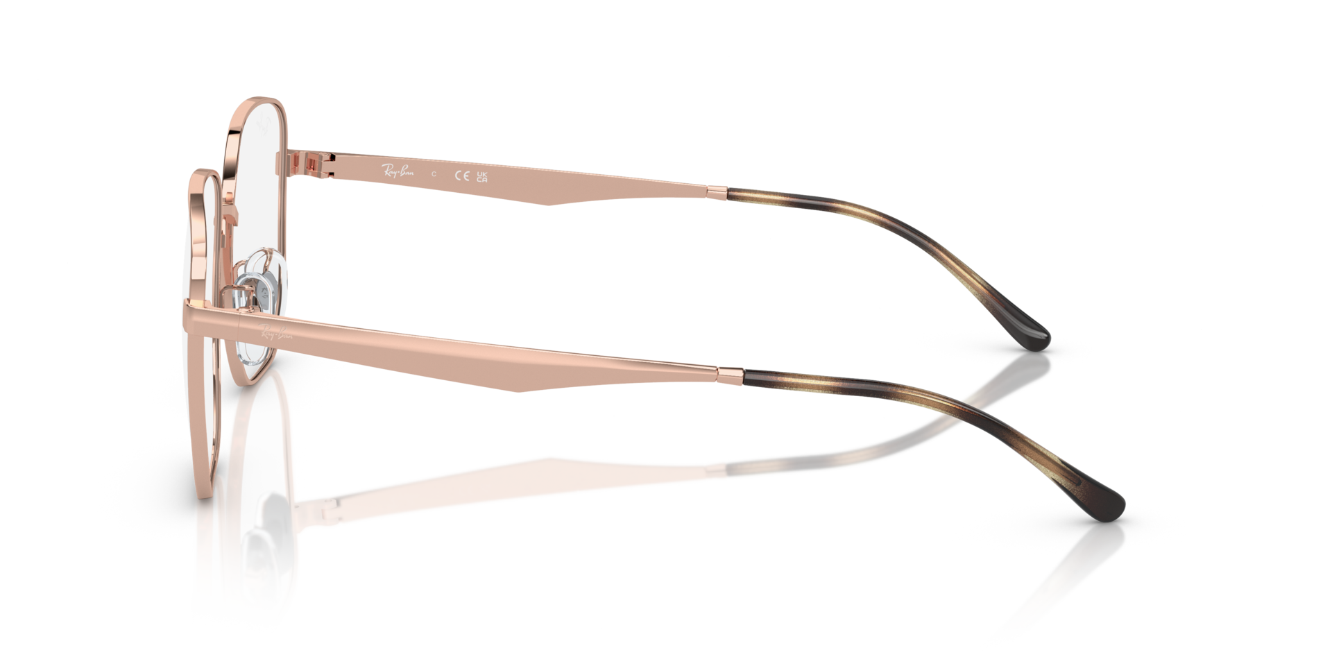 RB6503D Kupfer MetallEyeglass Frames von B24, Seitenansicht
