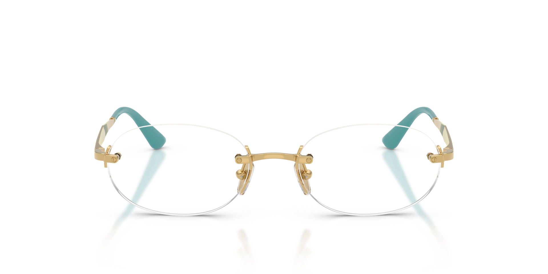 VO4343 Goud MetaalEyeglass Frames van B24, Vooraanzicht