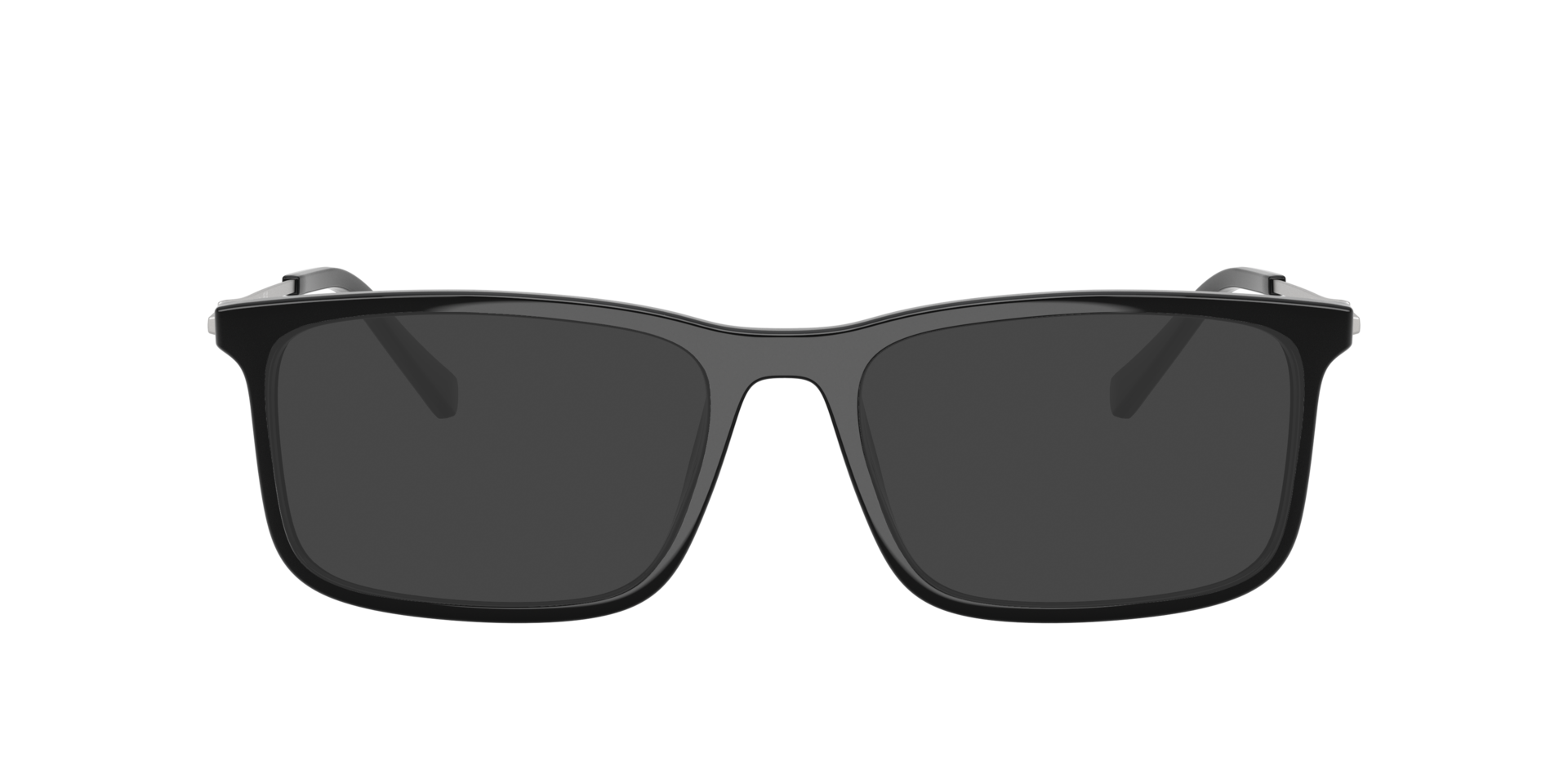 AX3148U Schwarz glänzend KunststoffEyeglass Frames von B24, mit getönten Gläsern