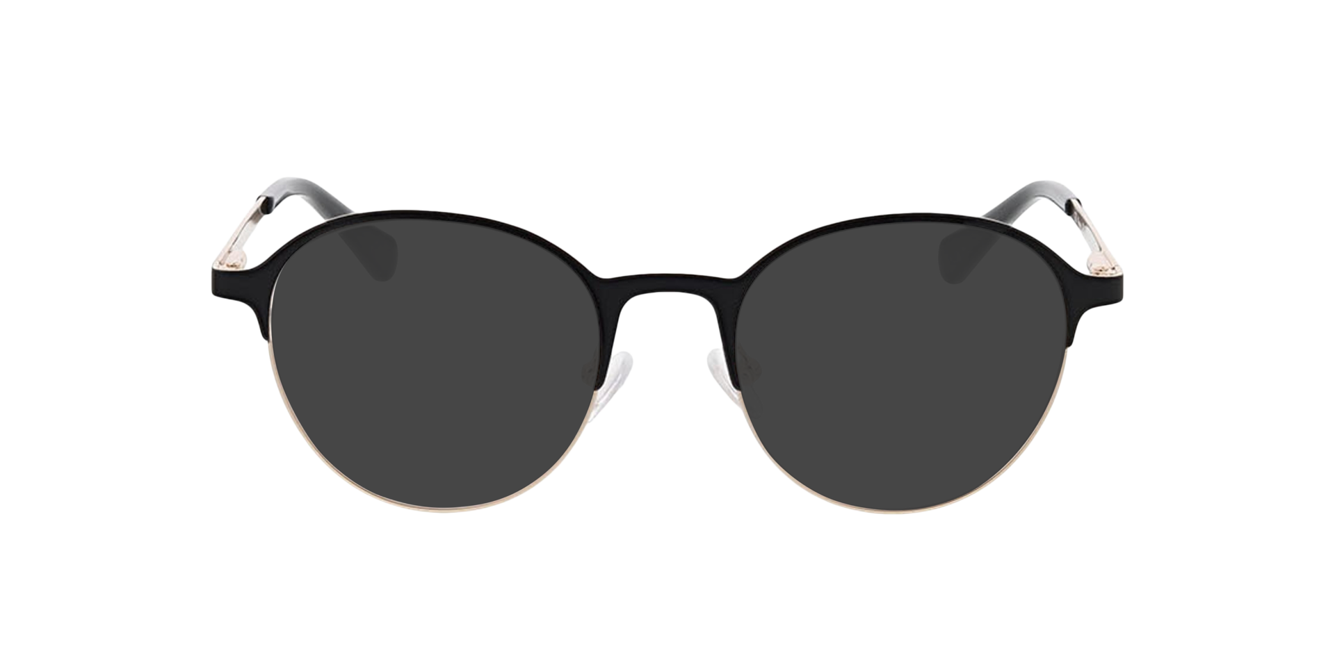 Neapel Matt Black  &  Gold  &  Black MetallEyeglass Frames von B24, mit getönten Gläsern