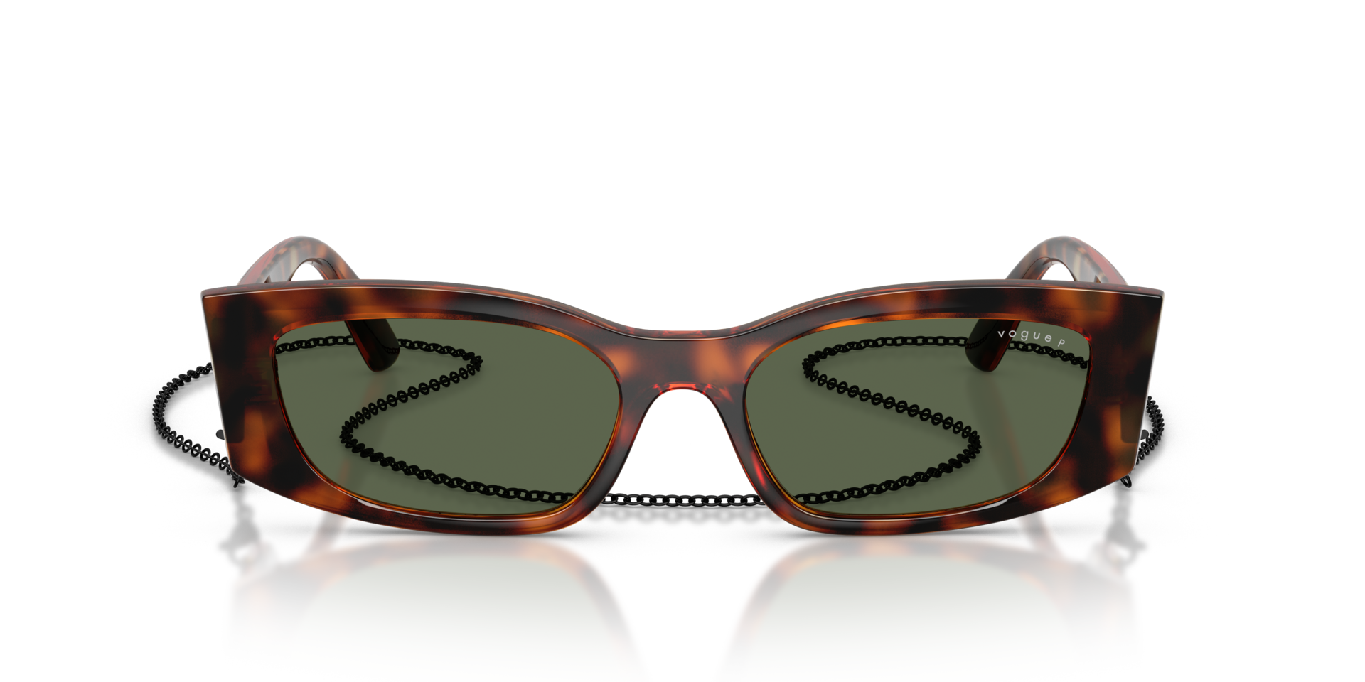 VO5655SU Dunkelhavana KunststoffSunglass Frames von B24, Vorderansicht