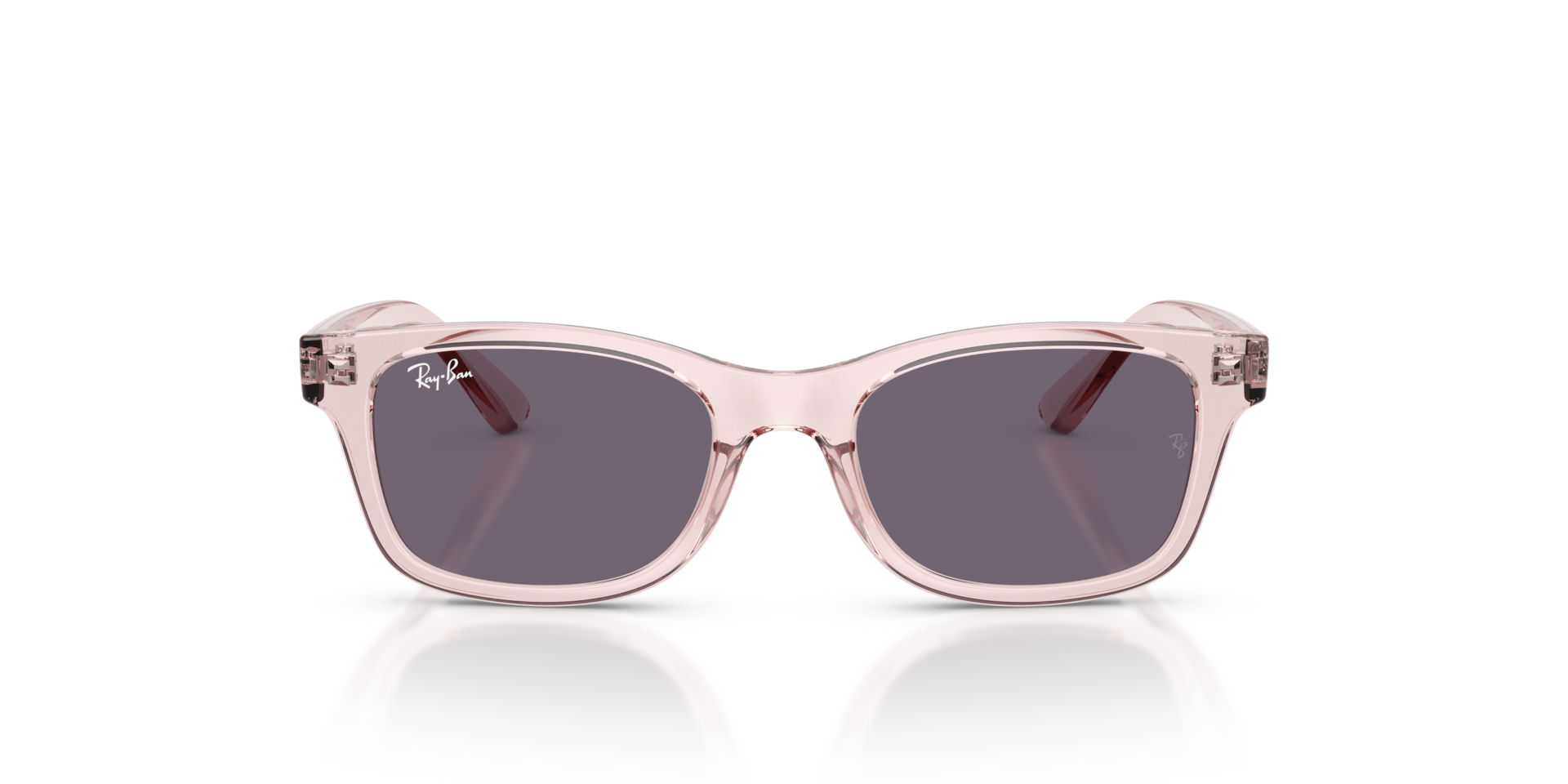 RB9086S KIDS Transparant Roze KunststofSunglass Frames van B24, Vooraanzicht